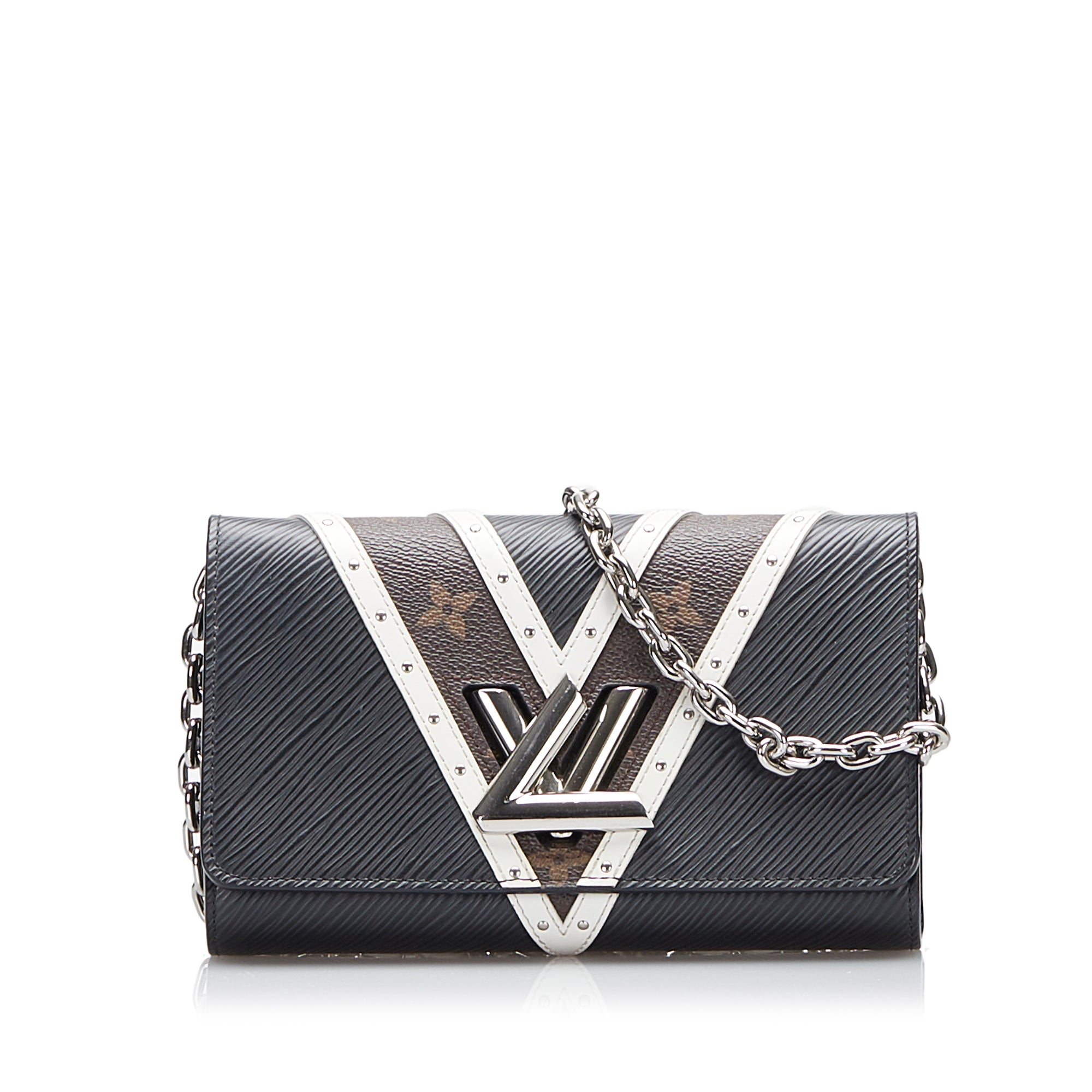 Louis Vuitton Black Studded EPI Twist Wallet on Chain