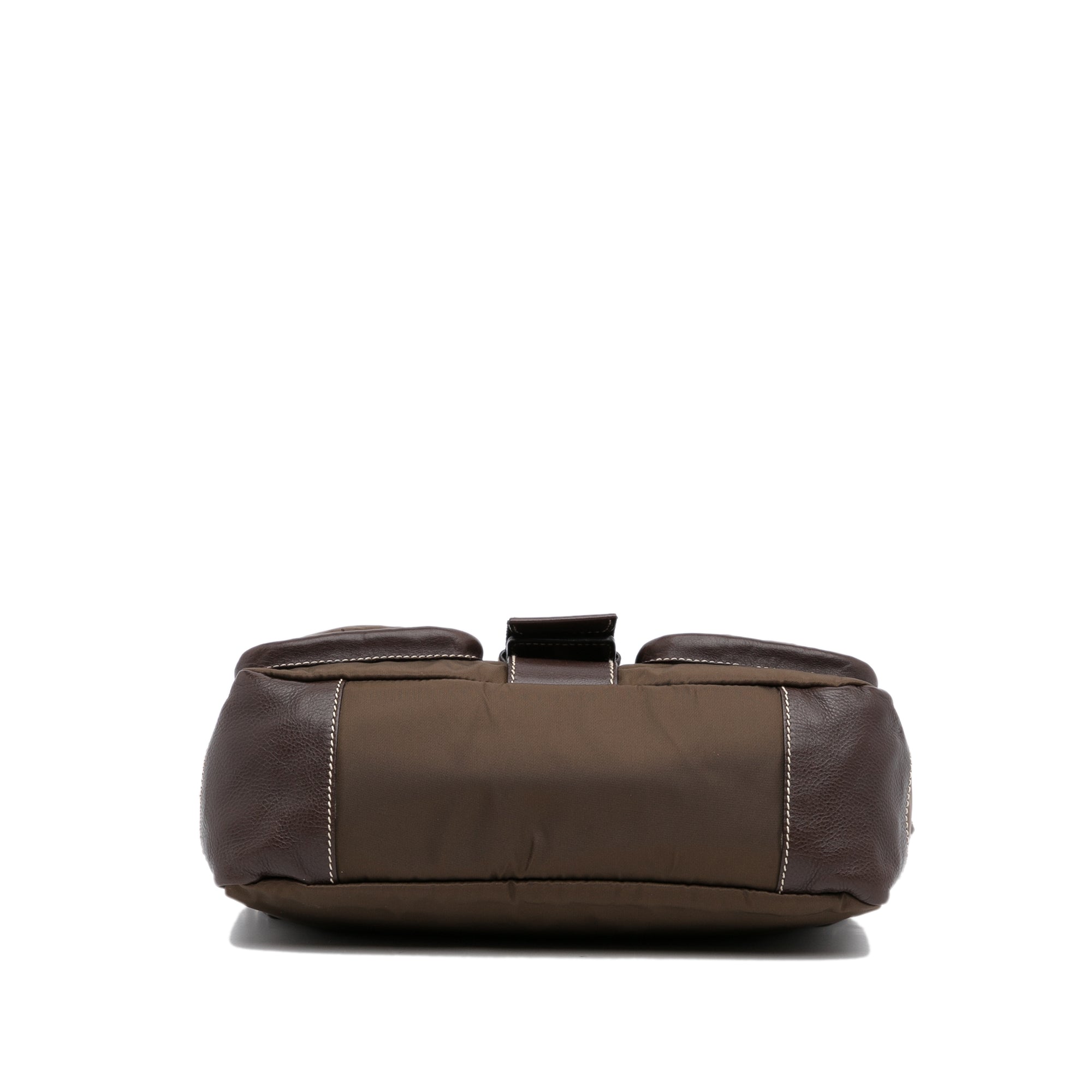 Brown Prada Tessuto Buckle Shoulder Bag – Designer Revival