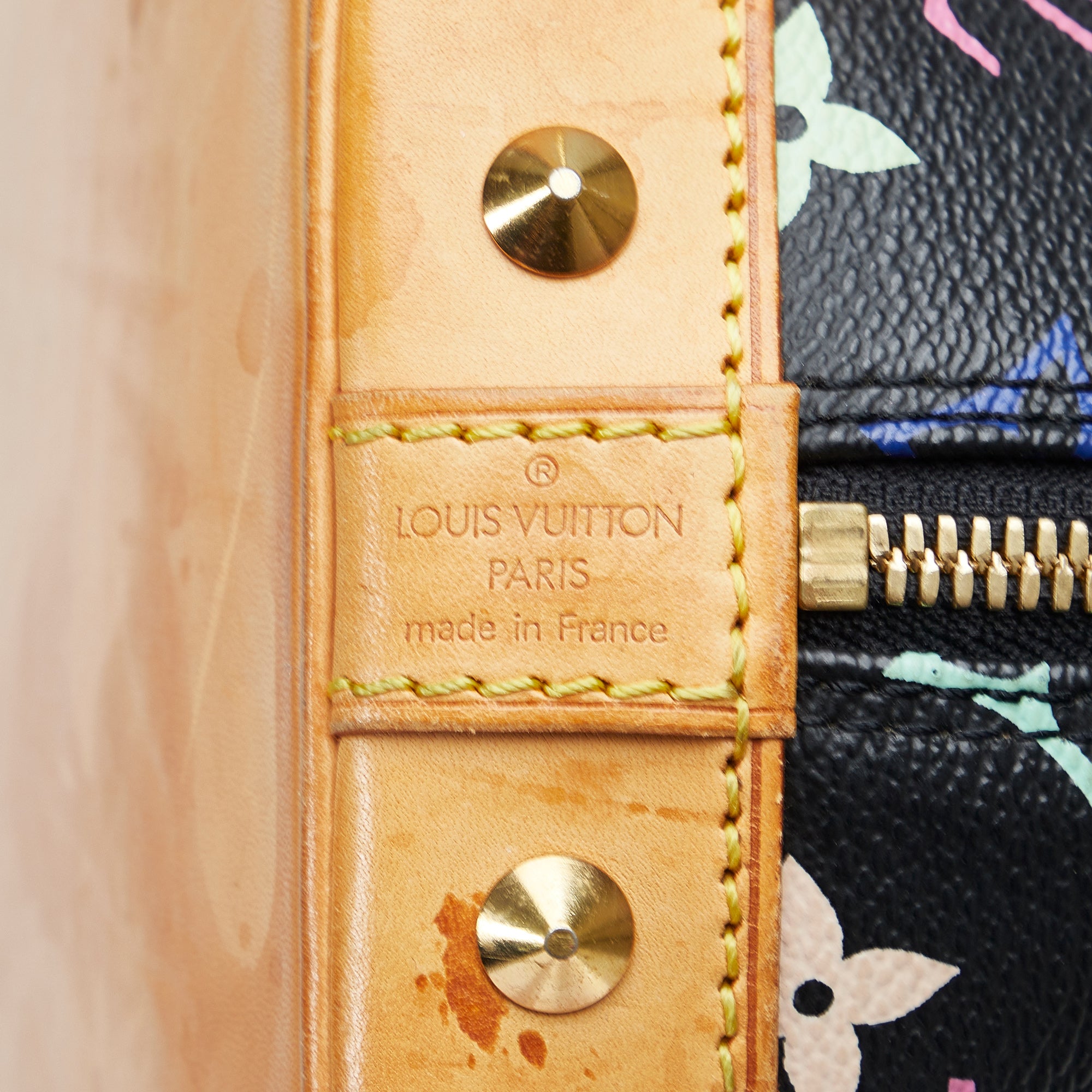 Louis Vuitton Handbag Alma PM Black Multicolor Noir Monogram Multi