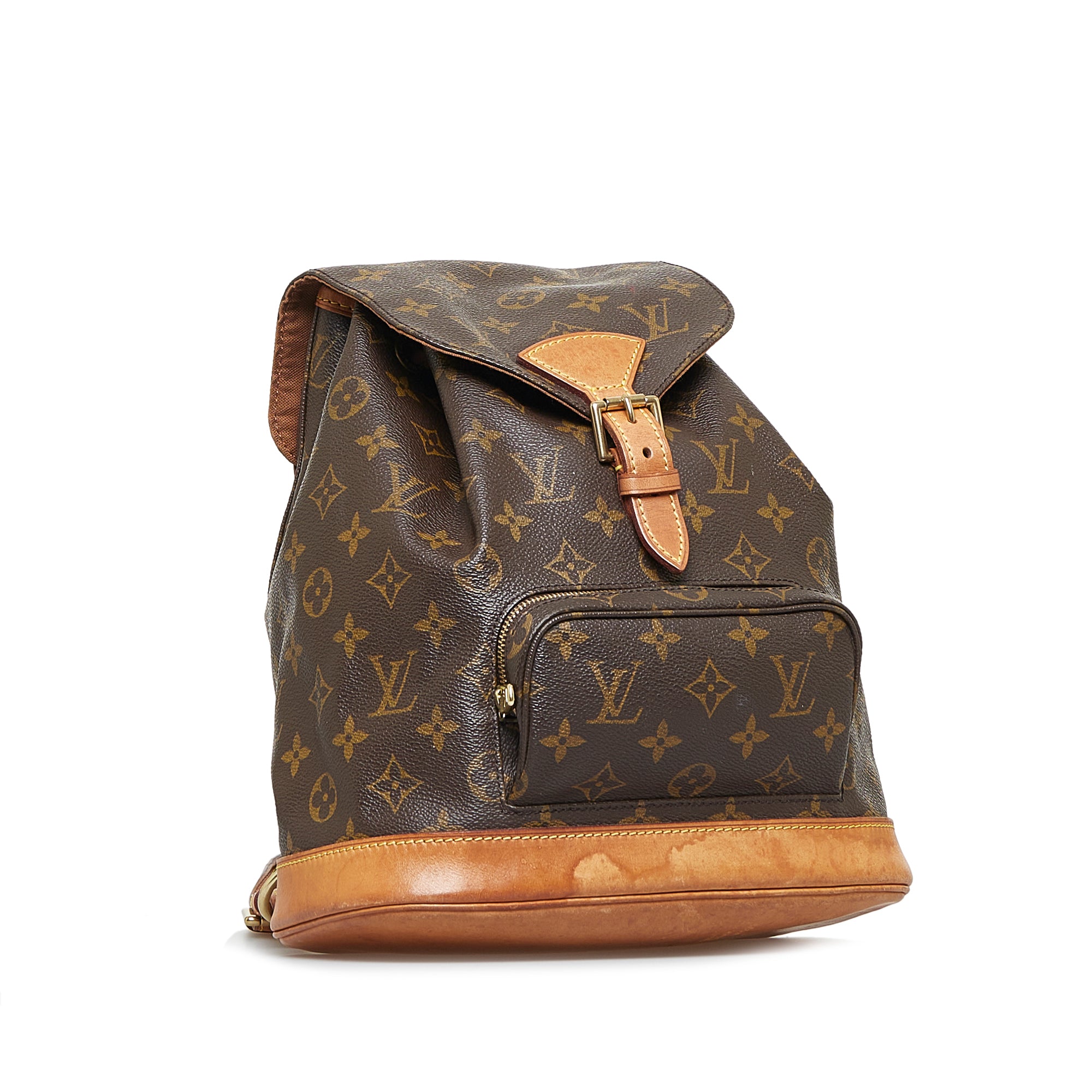 Brown Louis Vuitton Monogram Montsouris GM Backpack