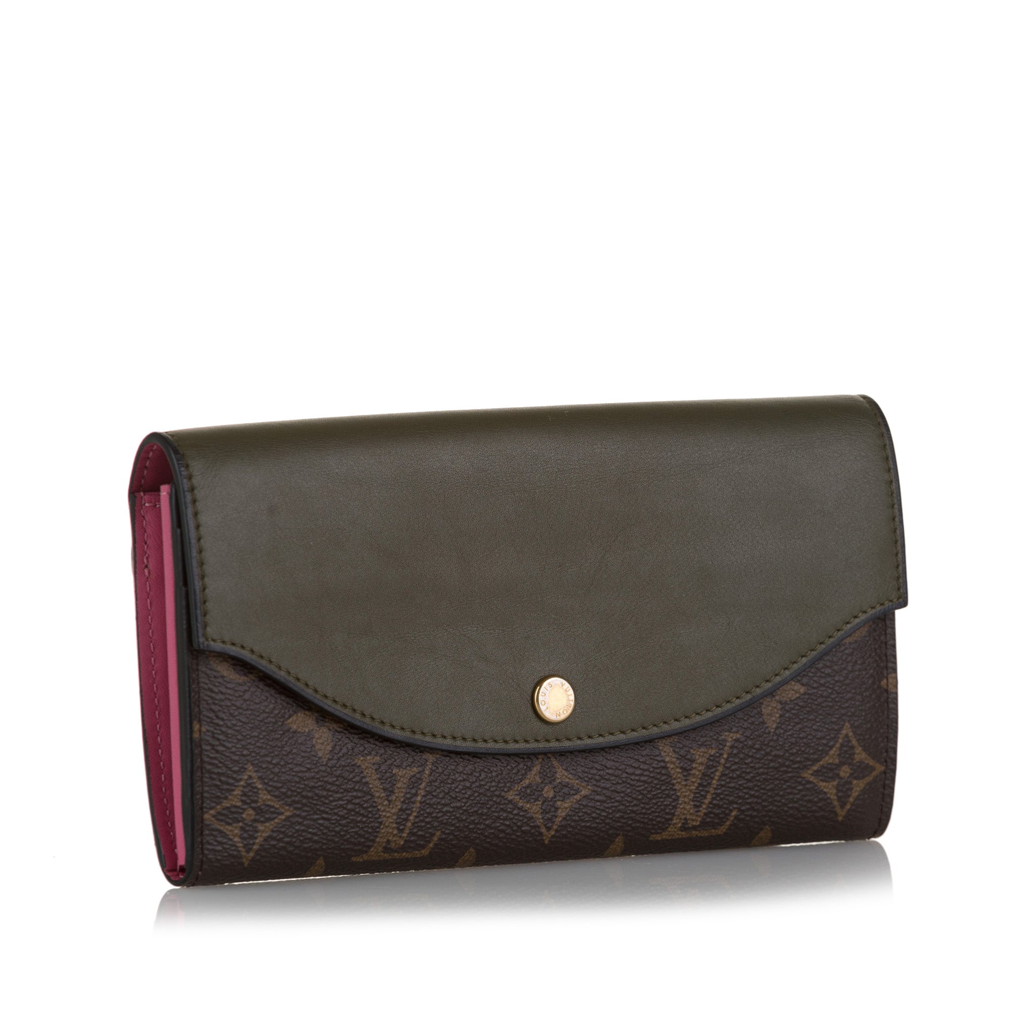 Louis Vuitton, Bags, Louis Vuitton Pink Brown Mono Wallet