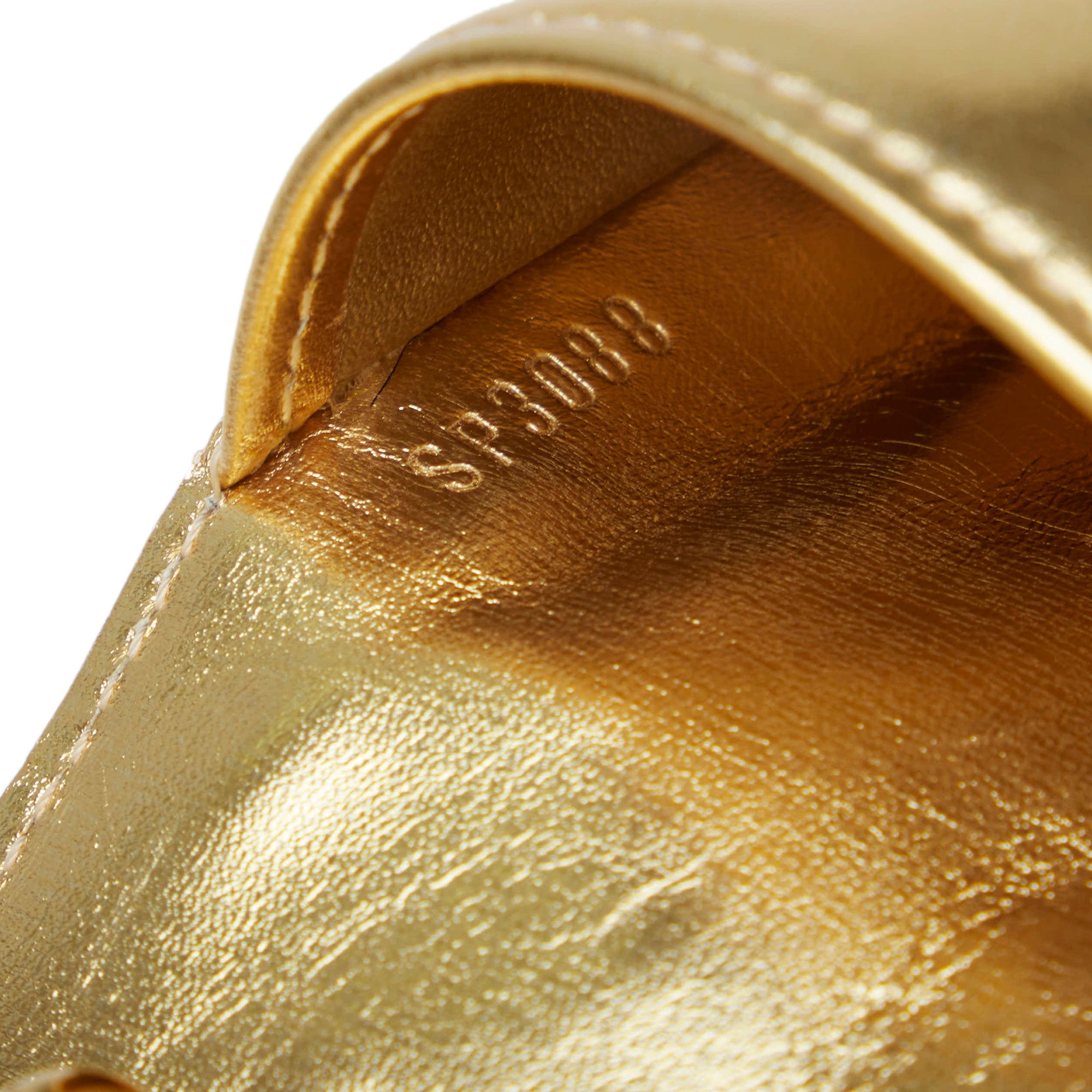 Gold Louis Vuitton Monogram Miroir Small Ring Agenda Cover