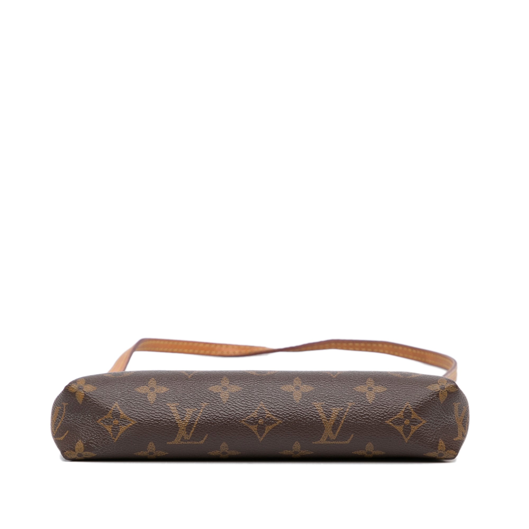 Pallas leather clutch bag Louis Vuitton Brown in Leather - 36907660