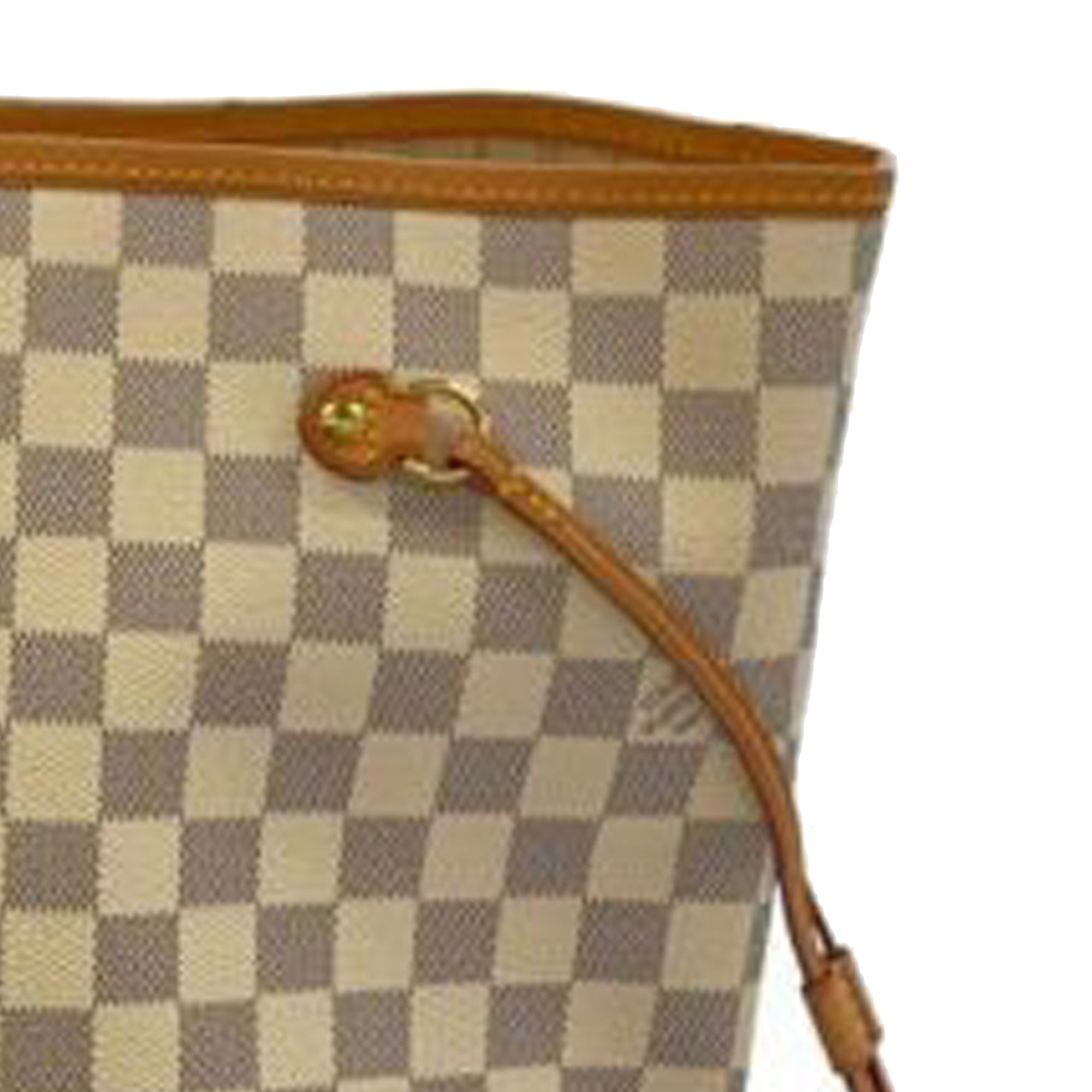 Tan Louis Vuitton Damier Azur Neverfull GM Tote Bag – Designer Revival