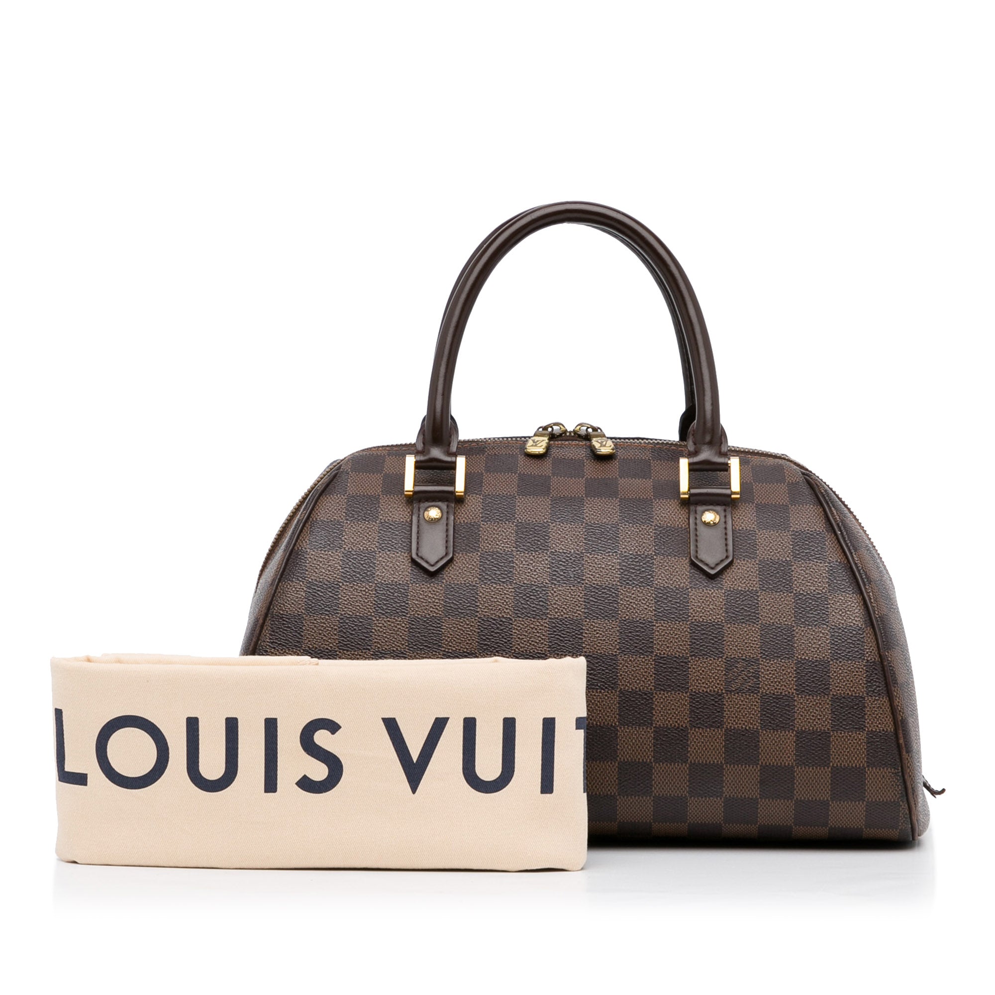 Brown Louis Vuitton Damier Ebene Ribera MM Handbag