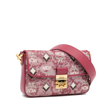 Pink MCM Visetos Crossbody Bag – Designer Revival