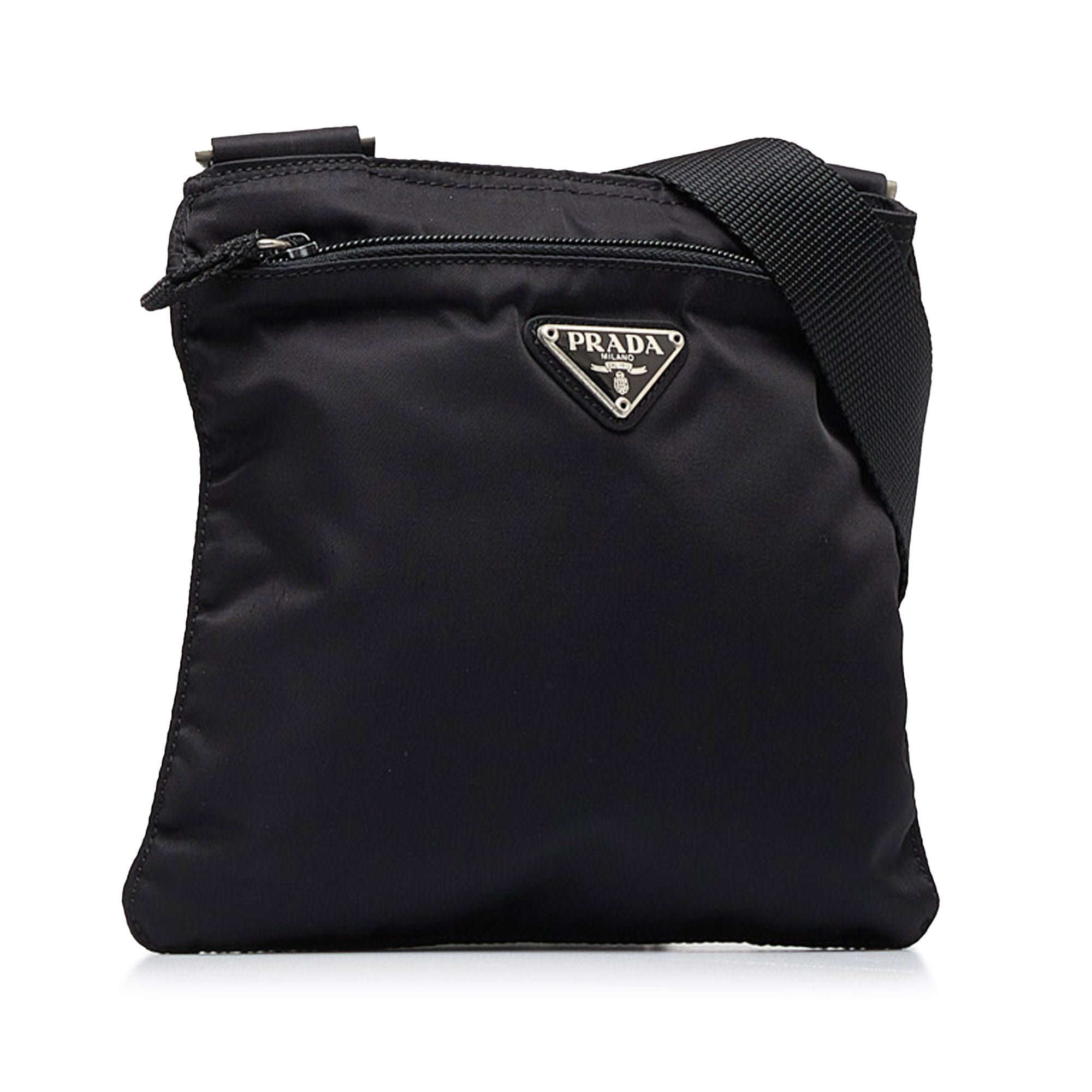 Black Prada Saffiano and City Calf Chain Crossbody Bag – Designer Revival