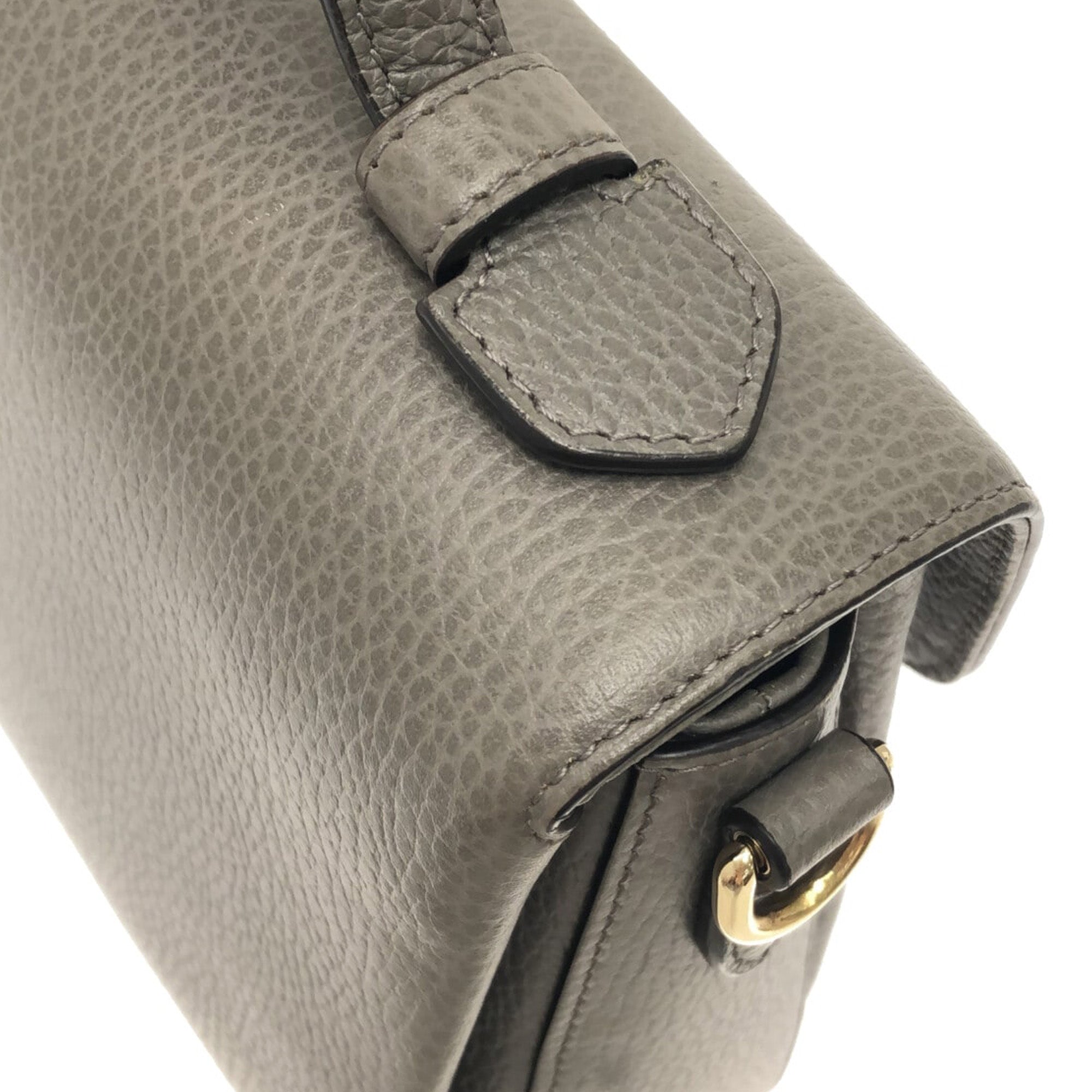 Gray Gucci Small Dollar Calf Interlocking G Top Handle Satchel, med Gucci-monogram  och