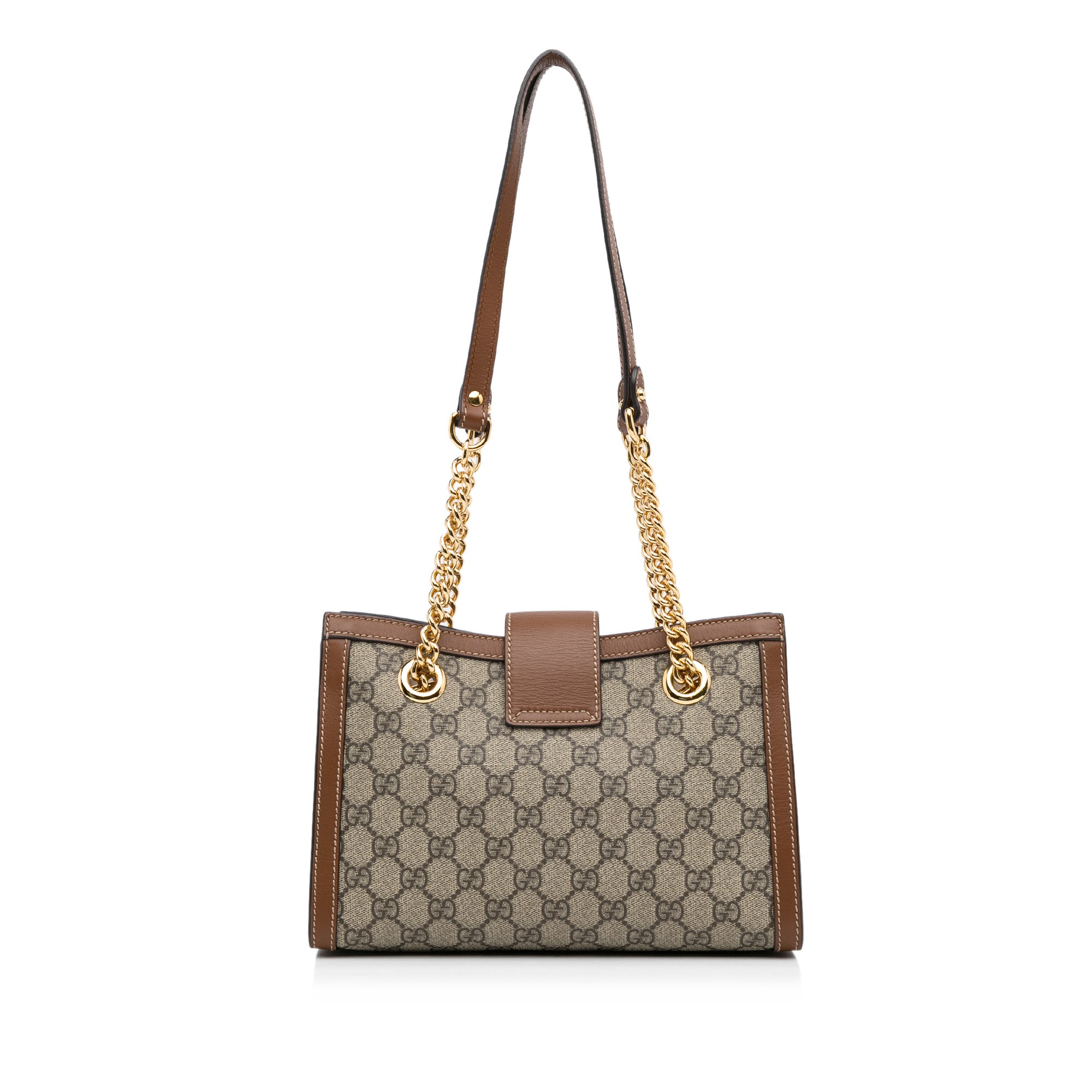 Gucci Padlock GG Leather-trimmed Shoulder Bag