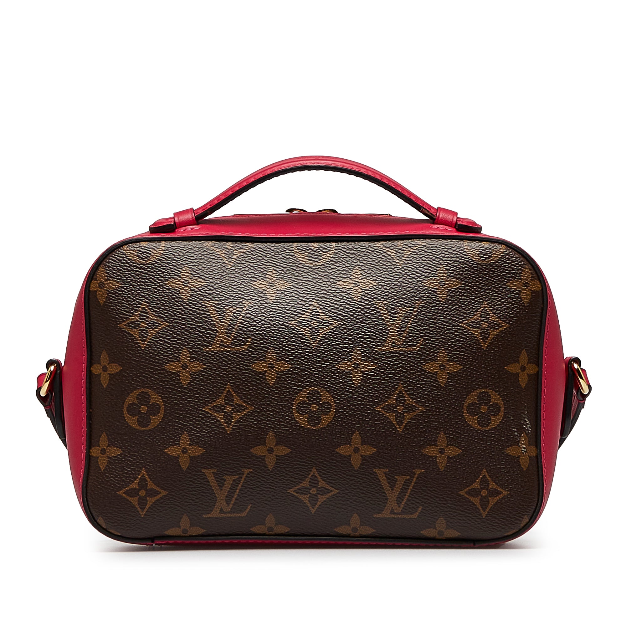 Louis Vuitton Saintonge Handbag Monogram Canvas with Leathe at