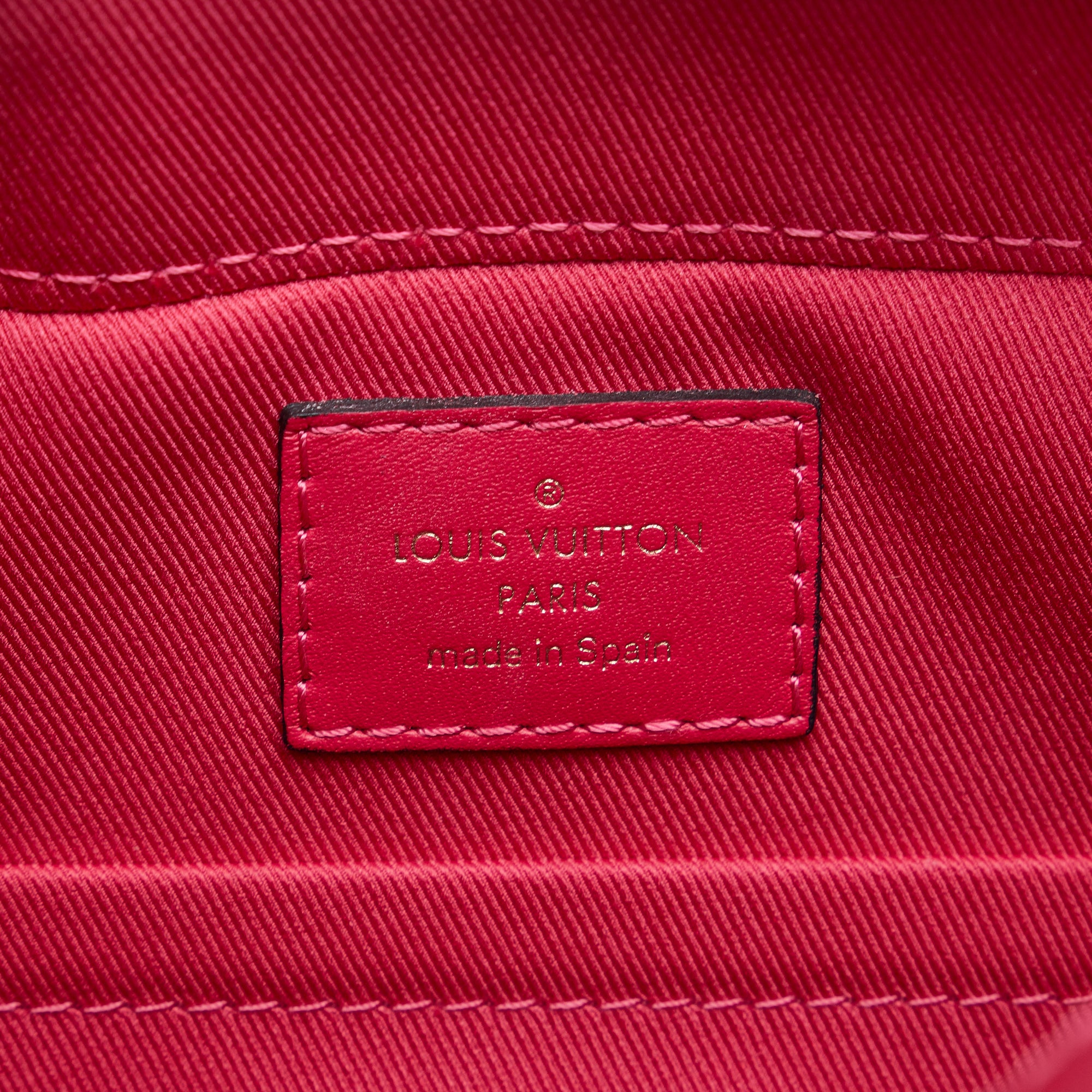 Louis Vuitton Red Monogram Saintonge