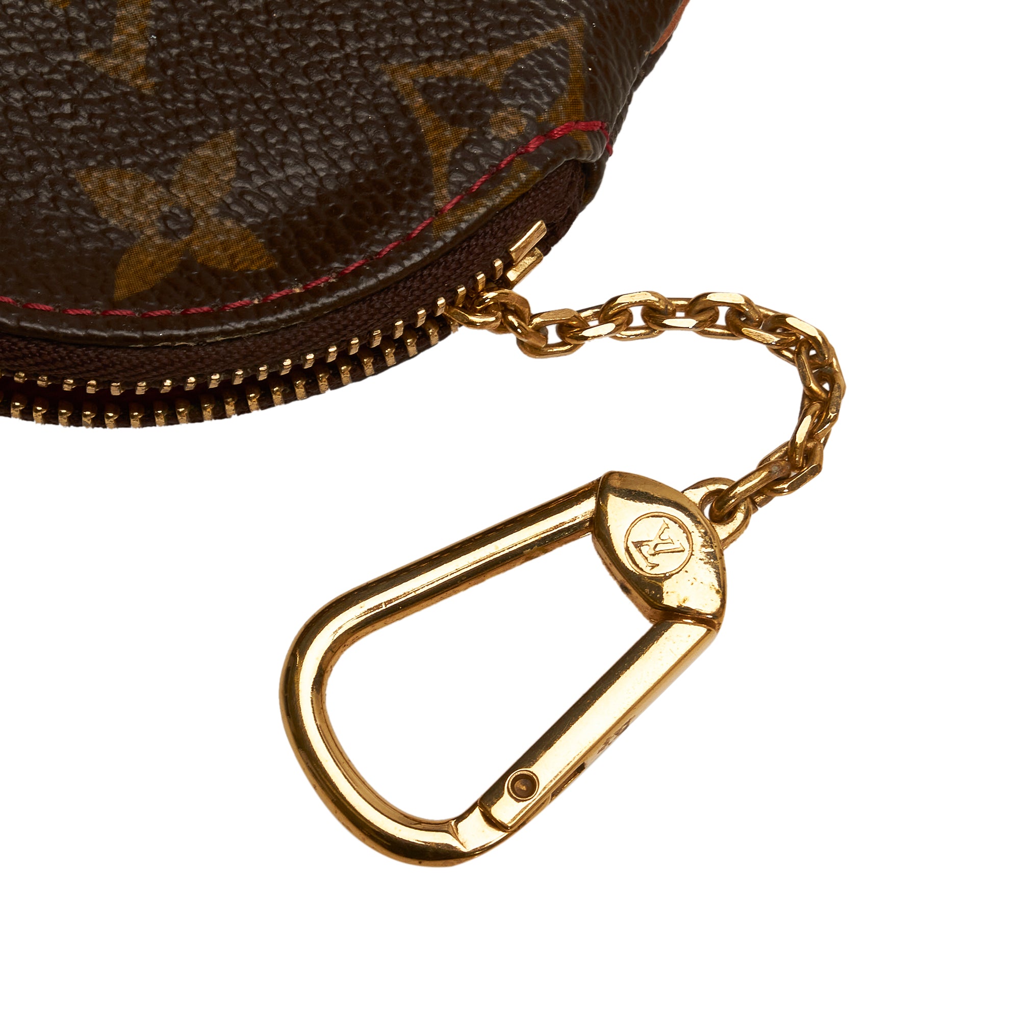 Louis Vuitton Porte Monnaie Rond Brown Cloth ref.256157 - Joli Closet