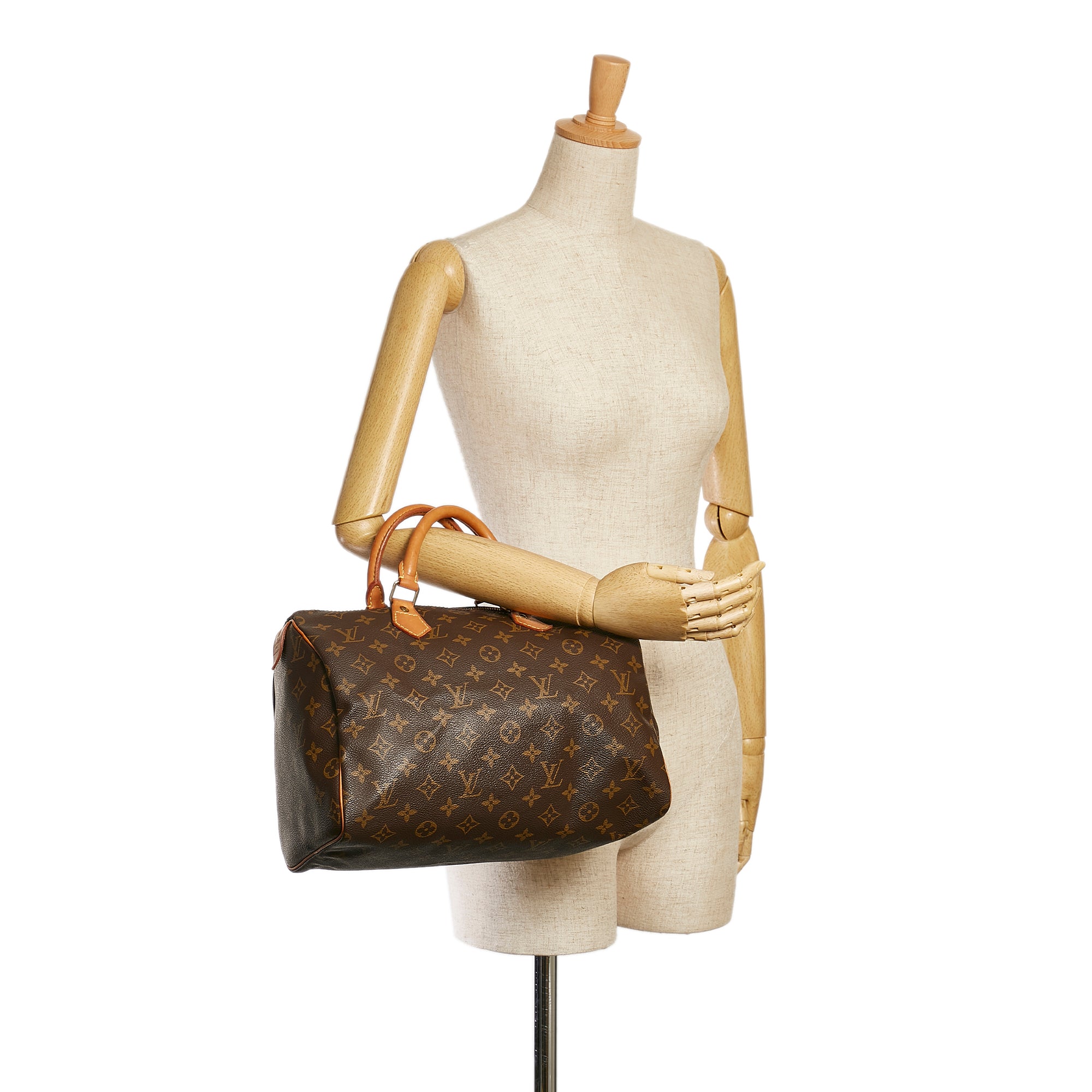 Louis Vuitton Speedy 30 Brown Cloth ref.761364 - Joli Closet