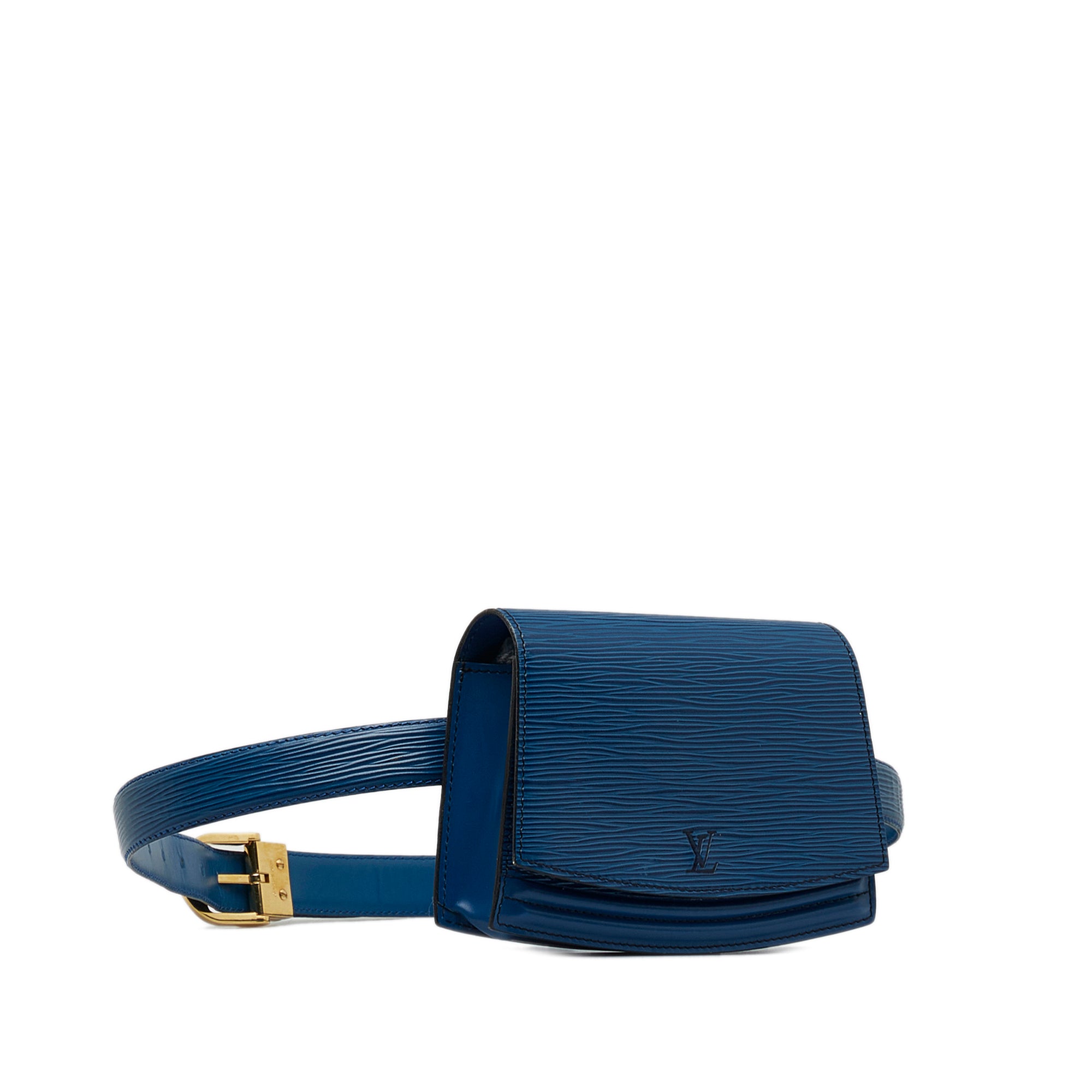 Louis Vuitton belt bag in Tilsitt blue Epi leather at 1stDibs