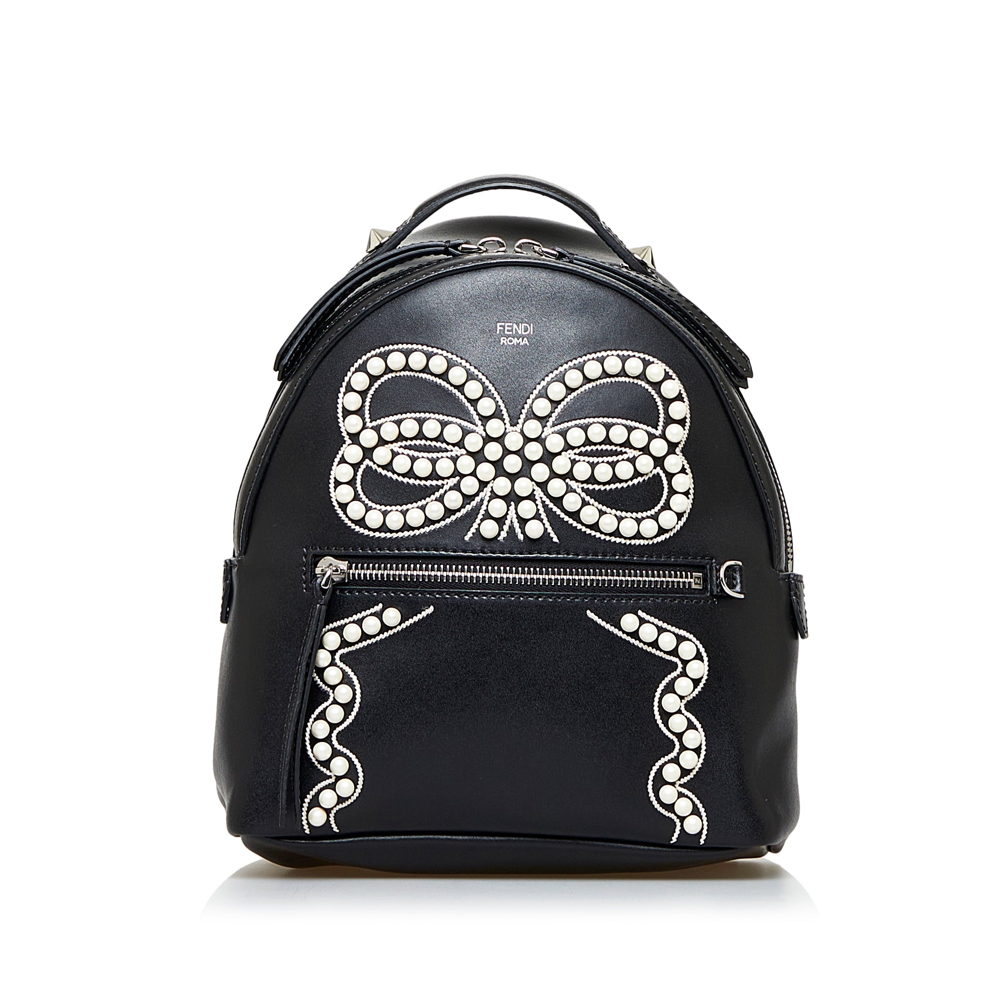 Chanel Fendi Backpack Handbag, FENDI Fendi fashion flower pattern leather  backpack, backpack, leather, fashion png | PNGWing