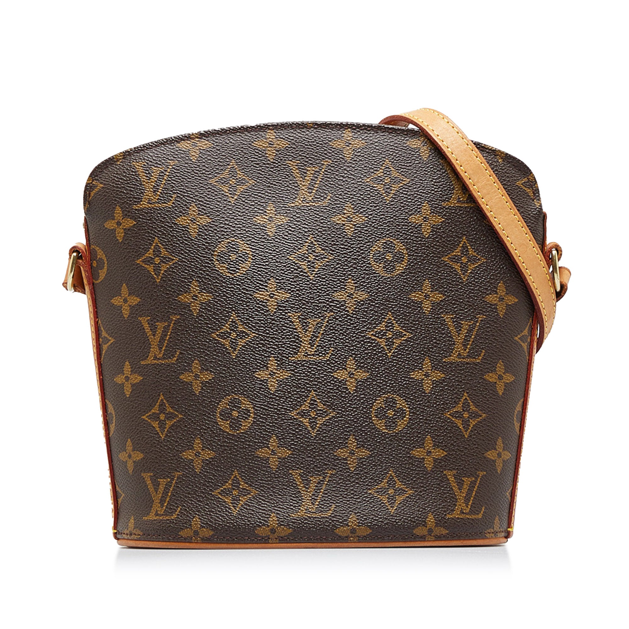 Louis Vuitton Drouot Brown Canvas Handbag (Pre-Owned)