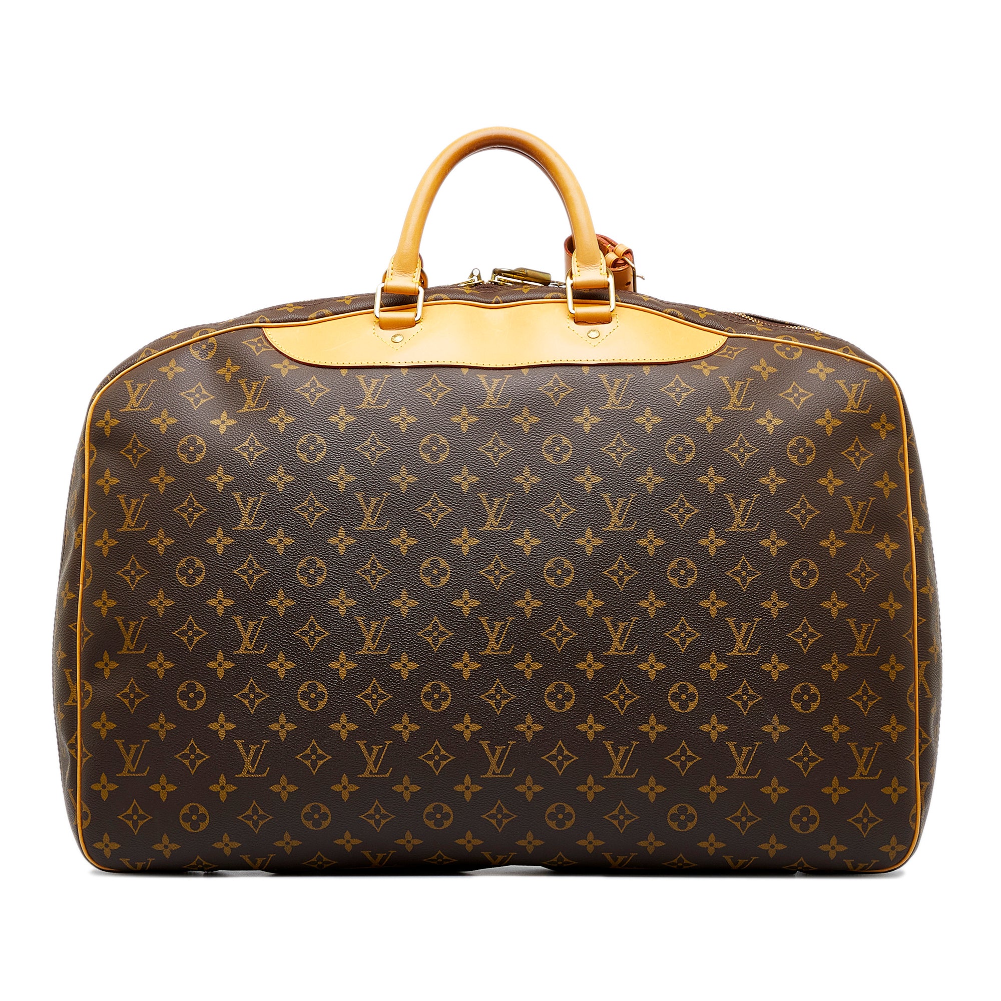 Louis Vuitton Alize 2 Poches Monogram Canvas Travel Bag + Strap