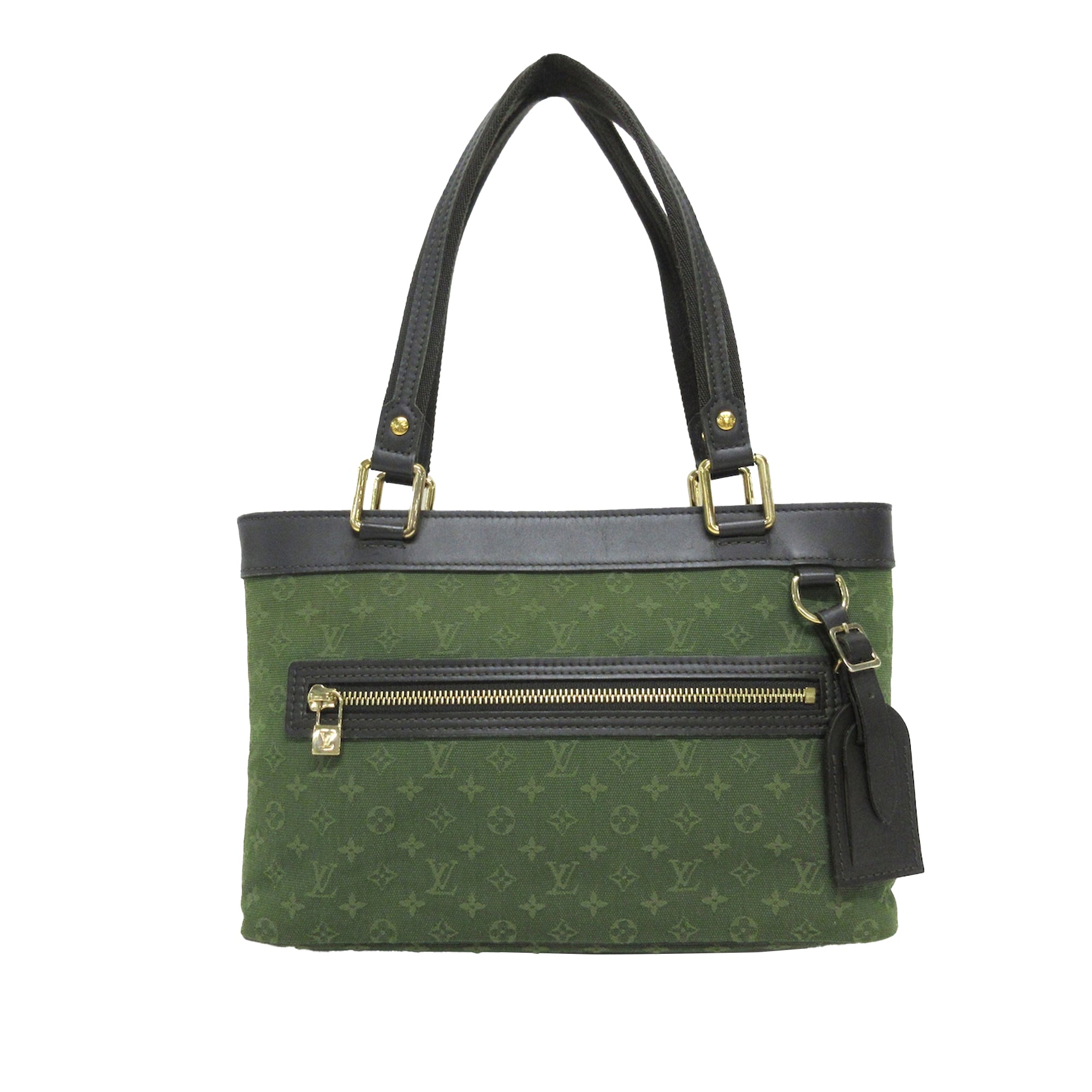 Pre-owned Louis Vuitton Papillon Leather Handbag In Green