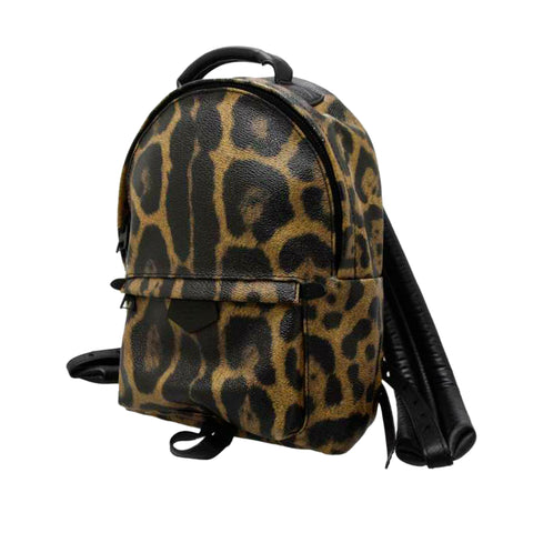 Supreme Leopard Print Backpack - Brown