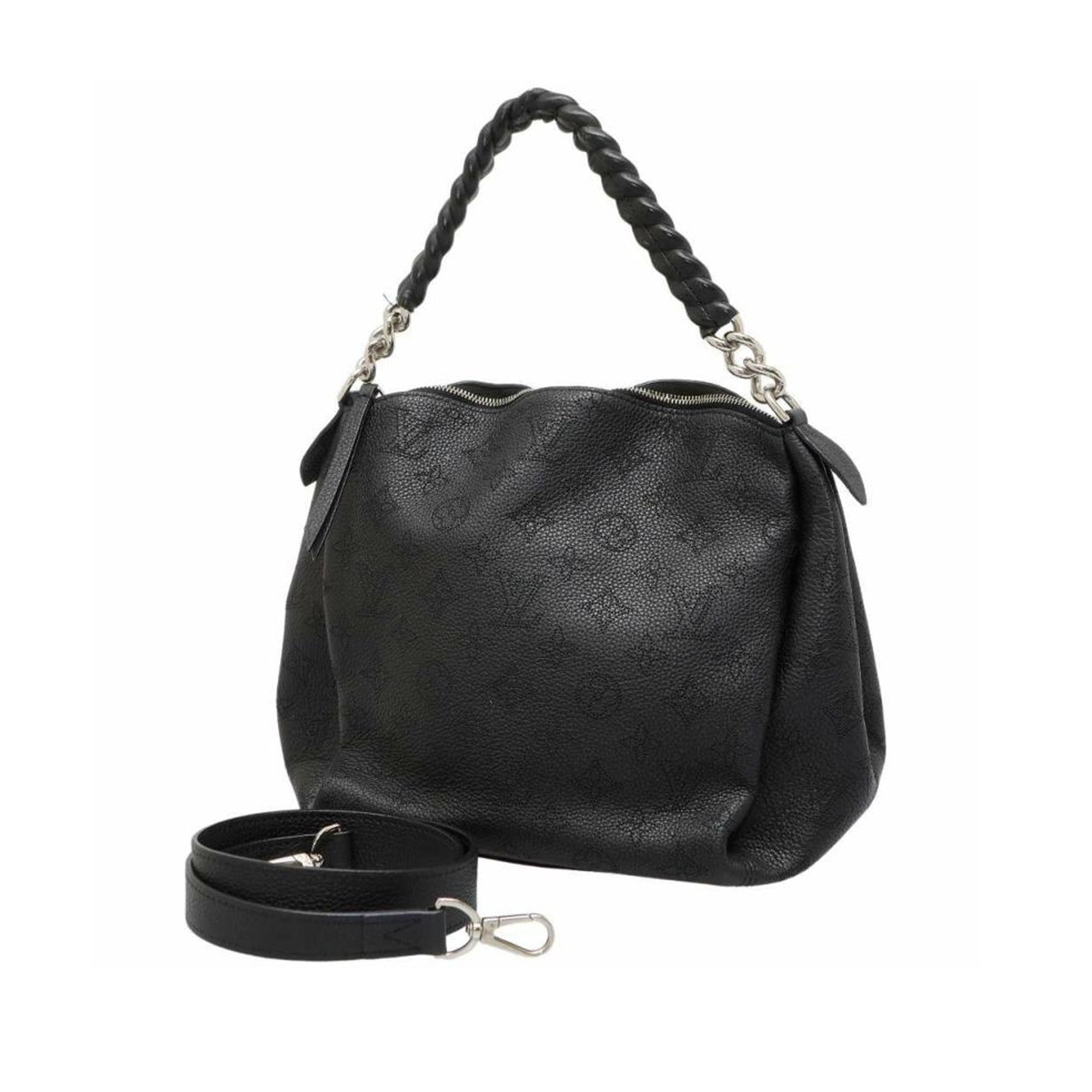 Louis Vuitton M51223 Babylone Chain Shoulder BagBB Mahina Black Leather  Monogram