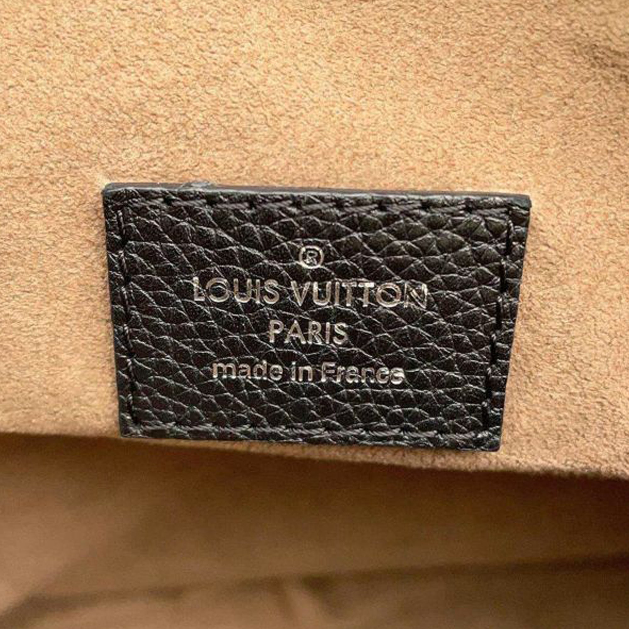 Black Louis Vuitton Monogram Mahina Babylone Chain BB Satchel