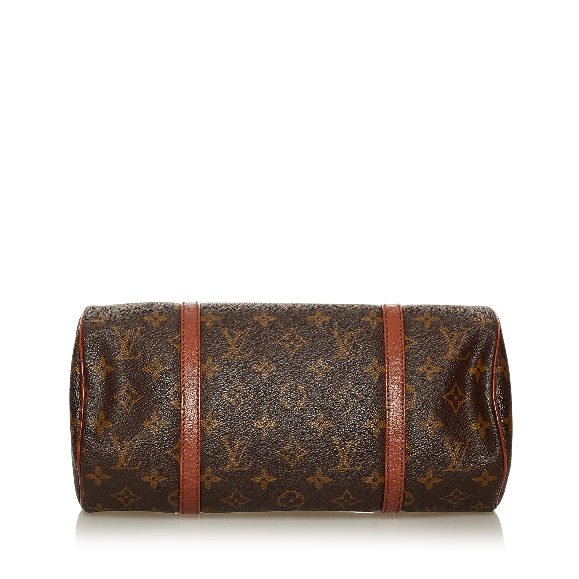 Louis Vuitton Handbag Papillon 30 Red Vernis Leather Vintage Shoulder Bag Preowned