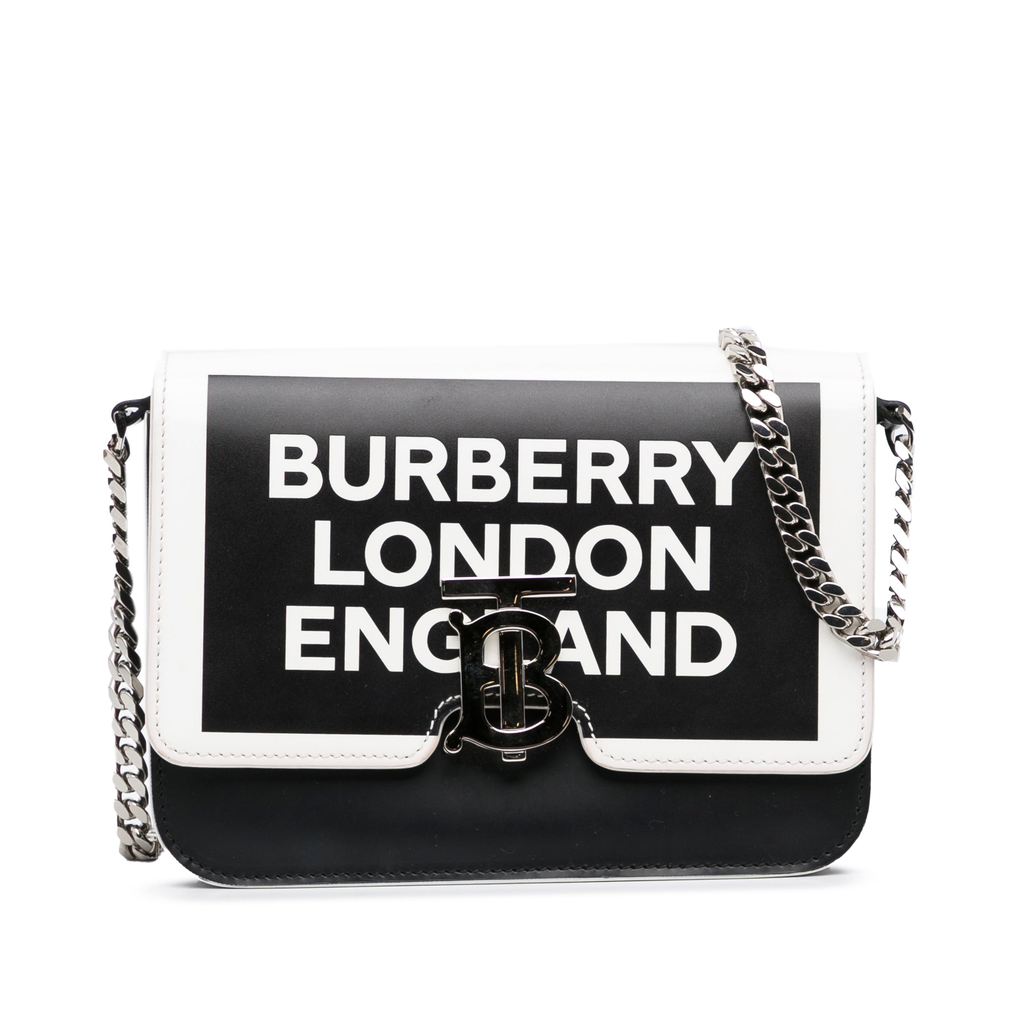Burberry Logo-Print Small London Bag