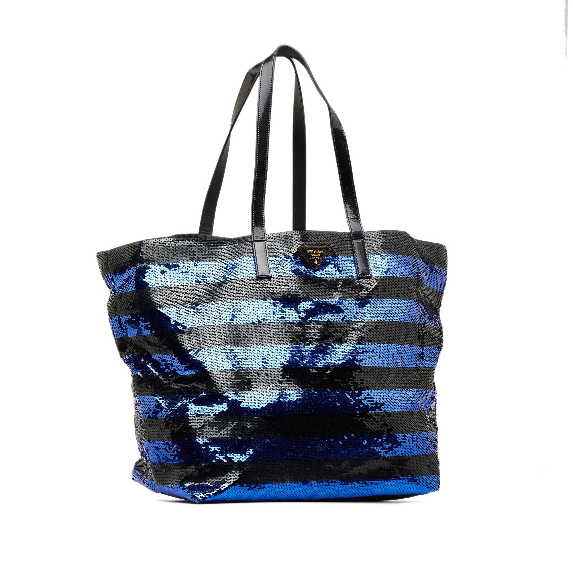 Prada Dark Blue Satin Shoulder bag
