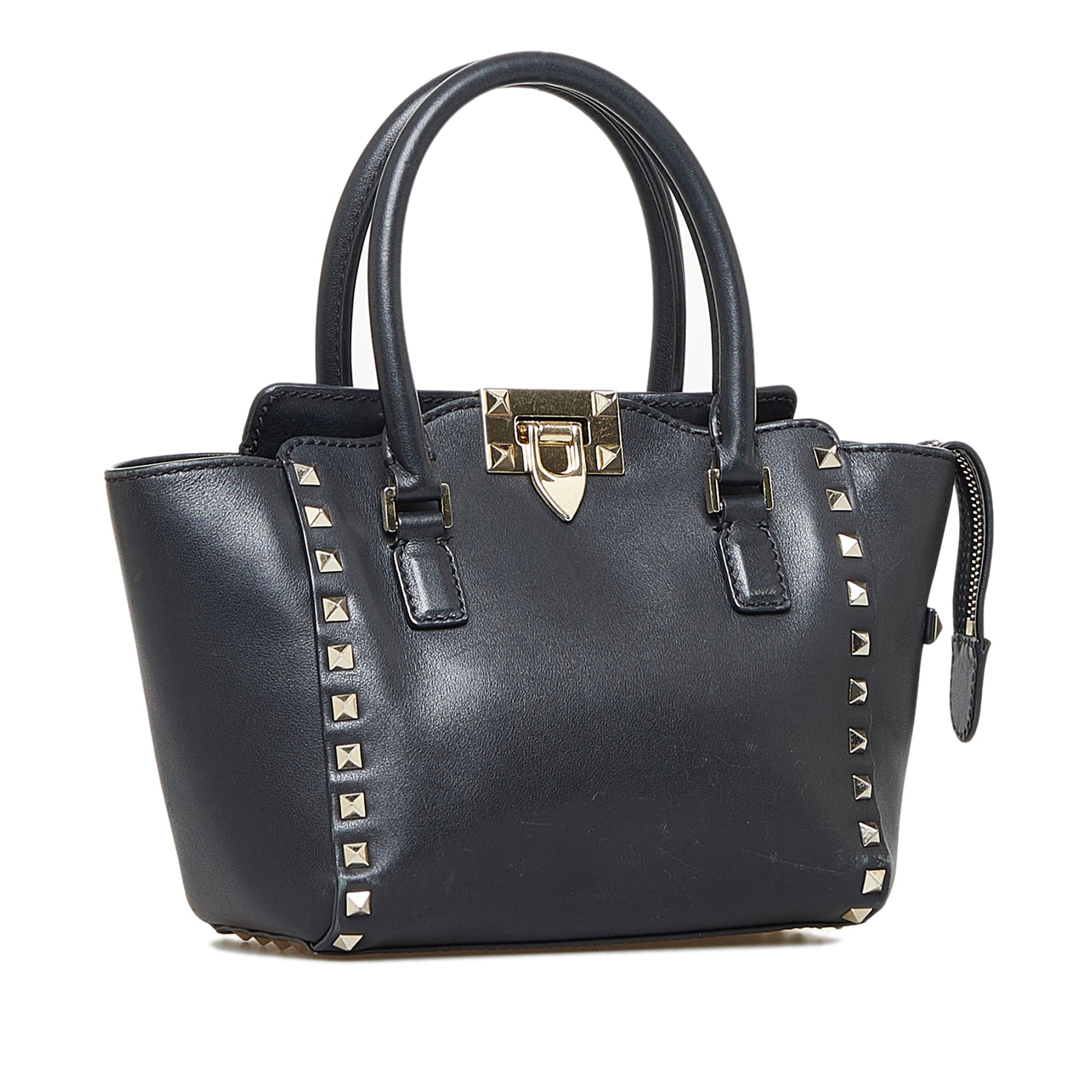 Authentic Valentino Rockstud Double Handle Tote