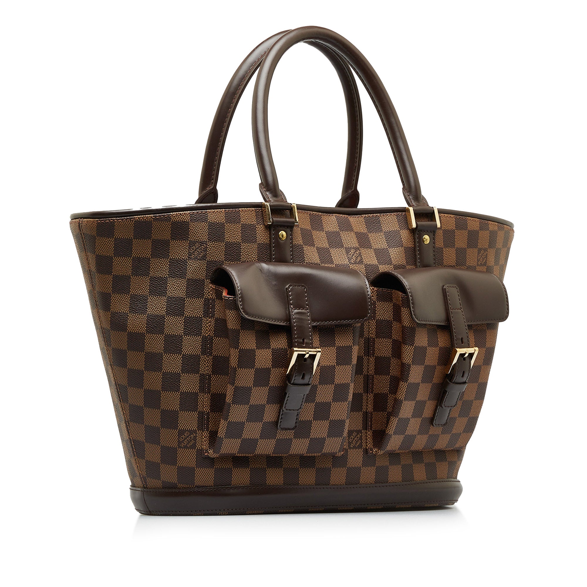  Louis Vuitton, Pre-Loved Damier Ebene Manosque GM, Brown :  Luxury Stores