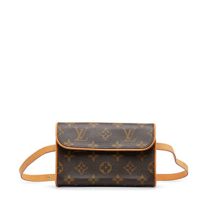 Authenticated Used LOUIS VUITTON Waist Bag Monogram Pochette Florantine  FL0053 Brown Women's Canvas