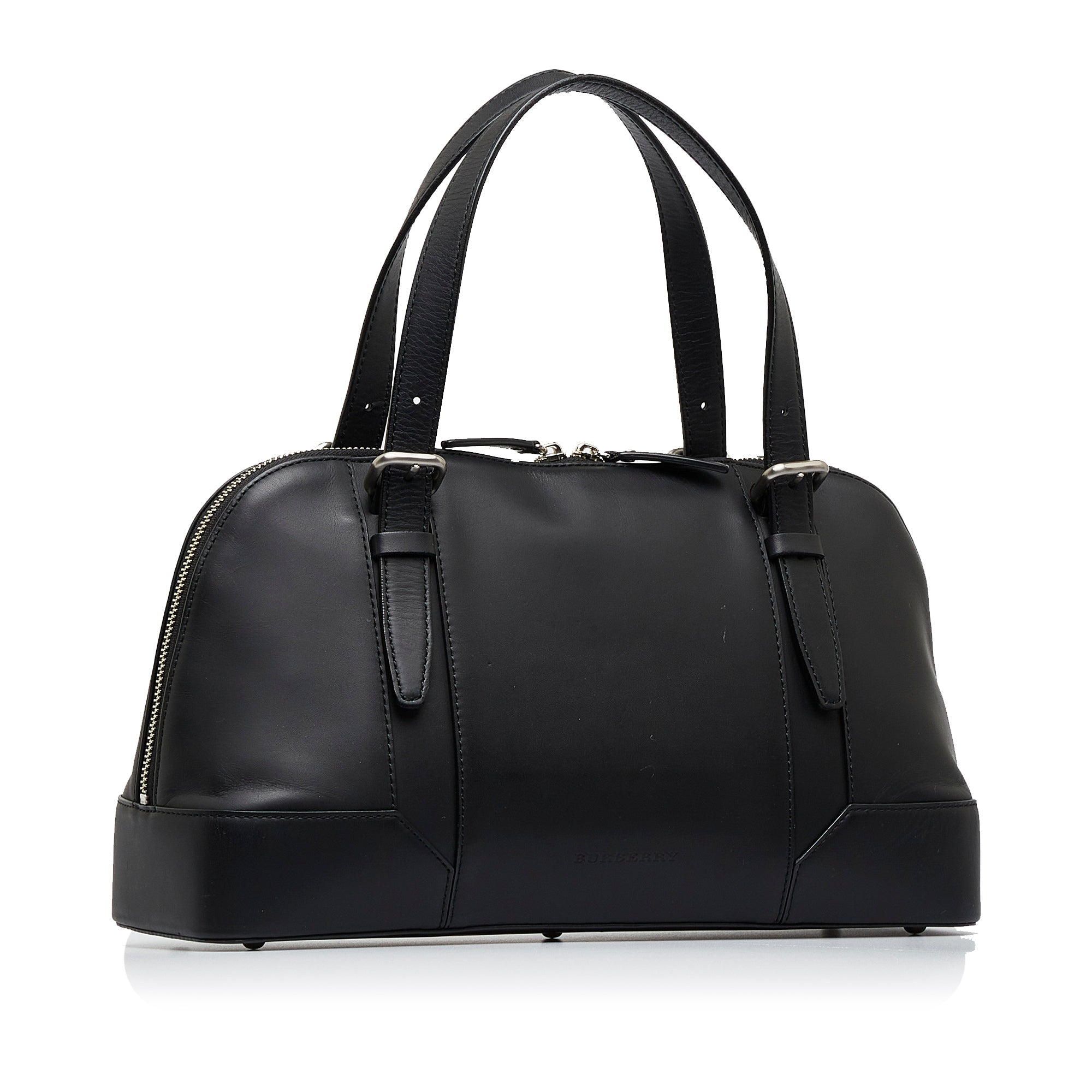 Black Burberry Leather Handbag – Designer Revival
