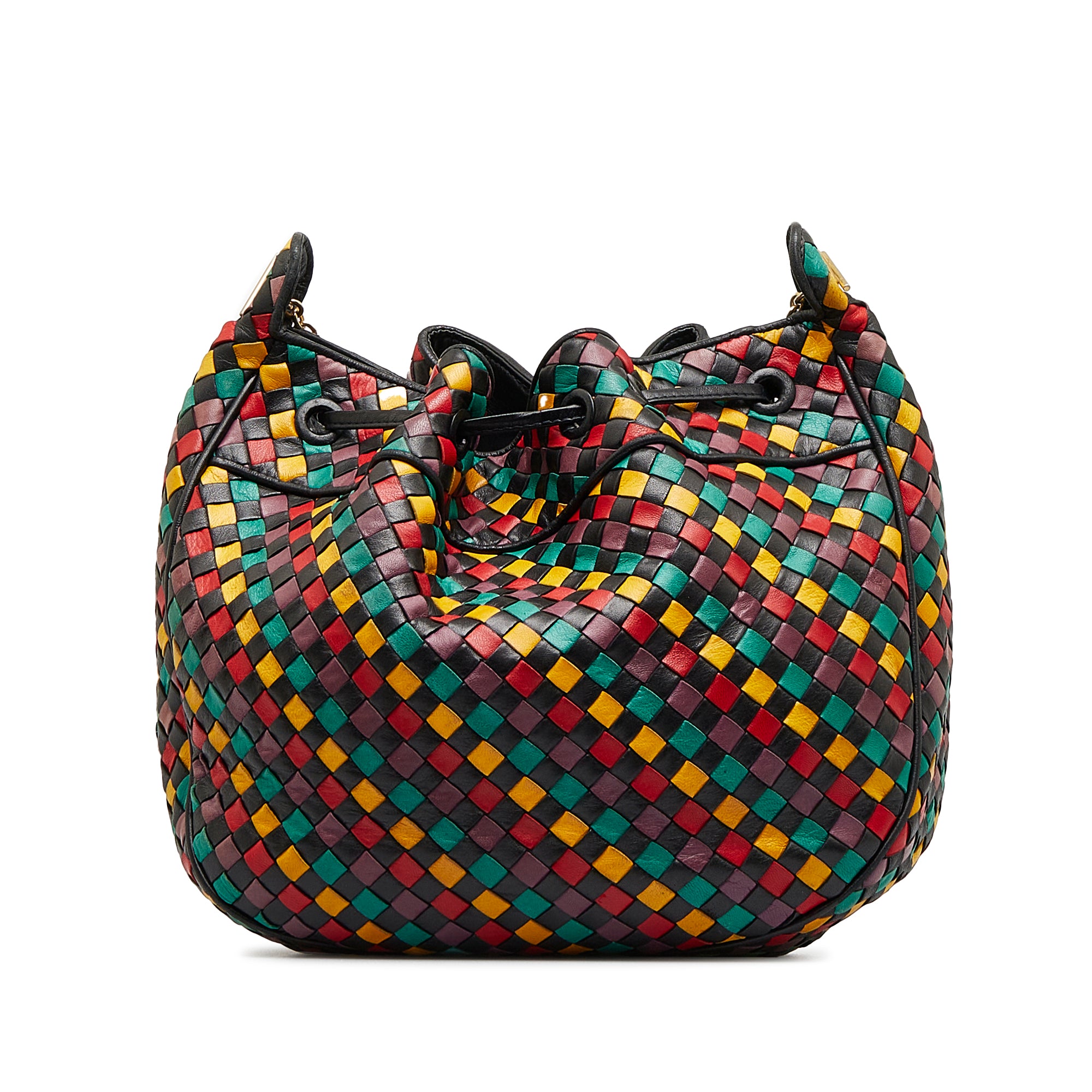 Bottega Veneta Multicolor Woven Intrecciato Tote Bag