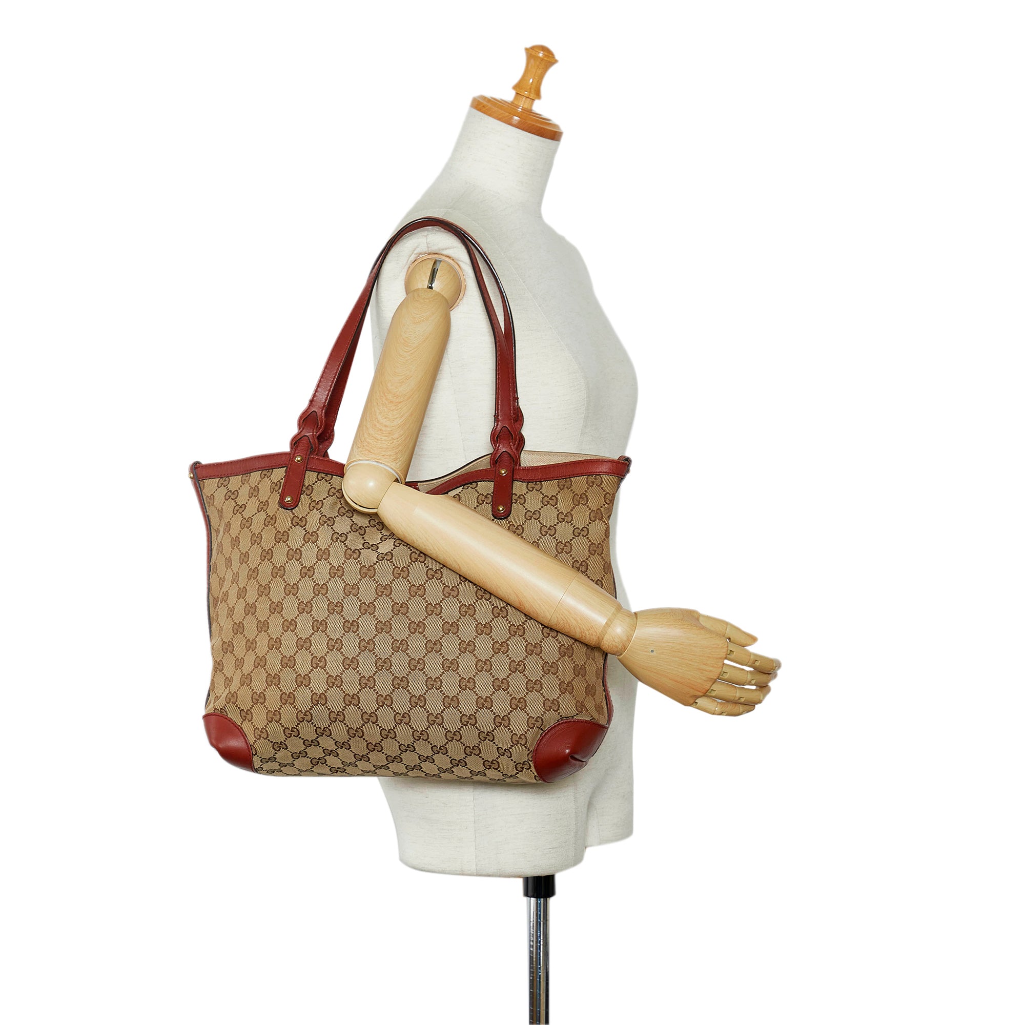 Gucci Gucci Craft Original GG Canvas Tote in Brown