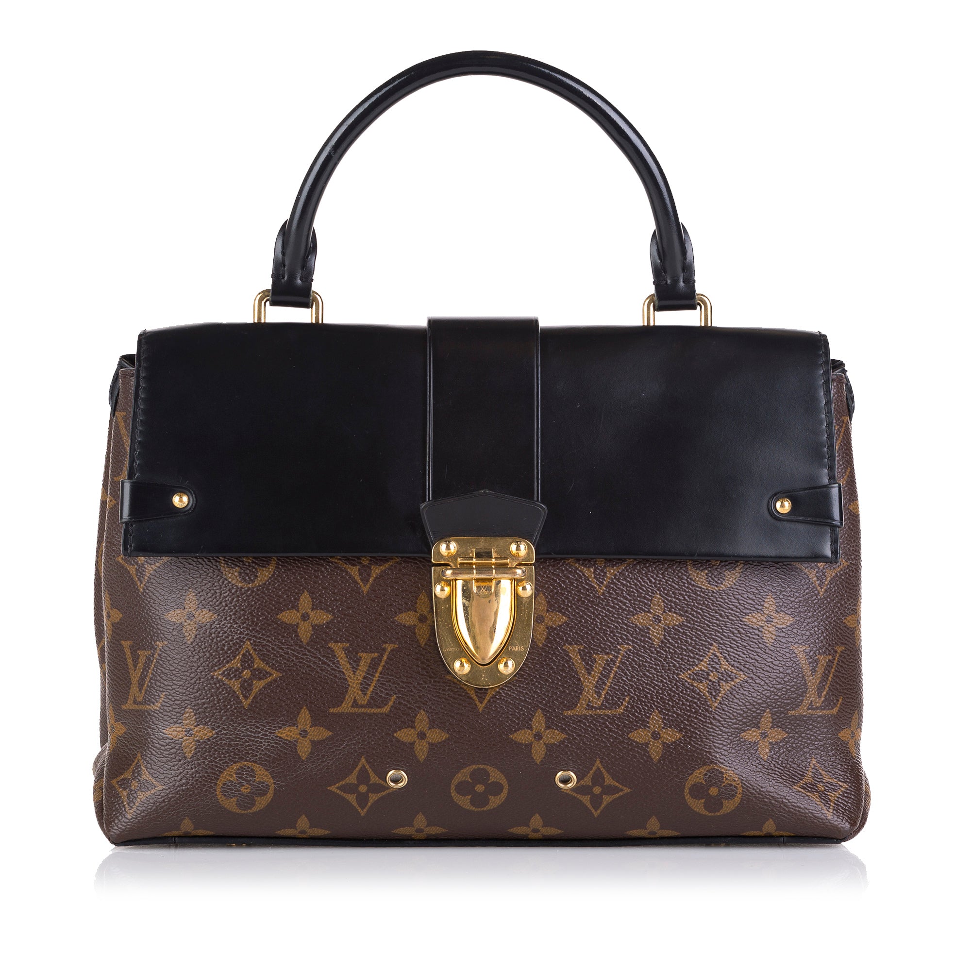 Louis Vuitton Monogram Canvas and Leather One Handle Flap MM Bag Louis  Vuitton