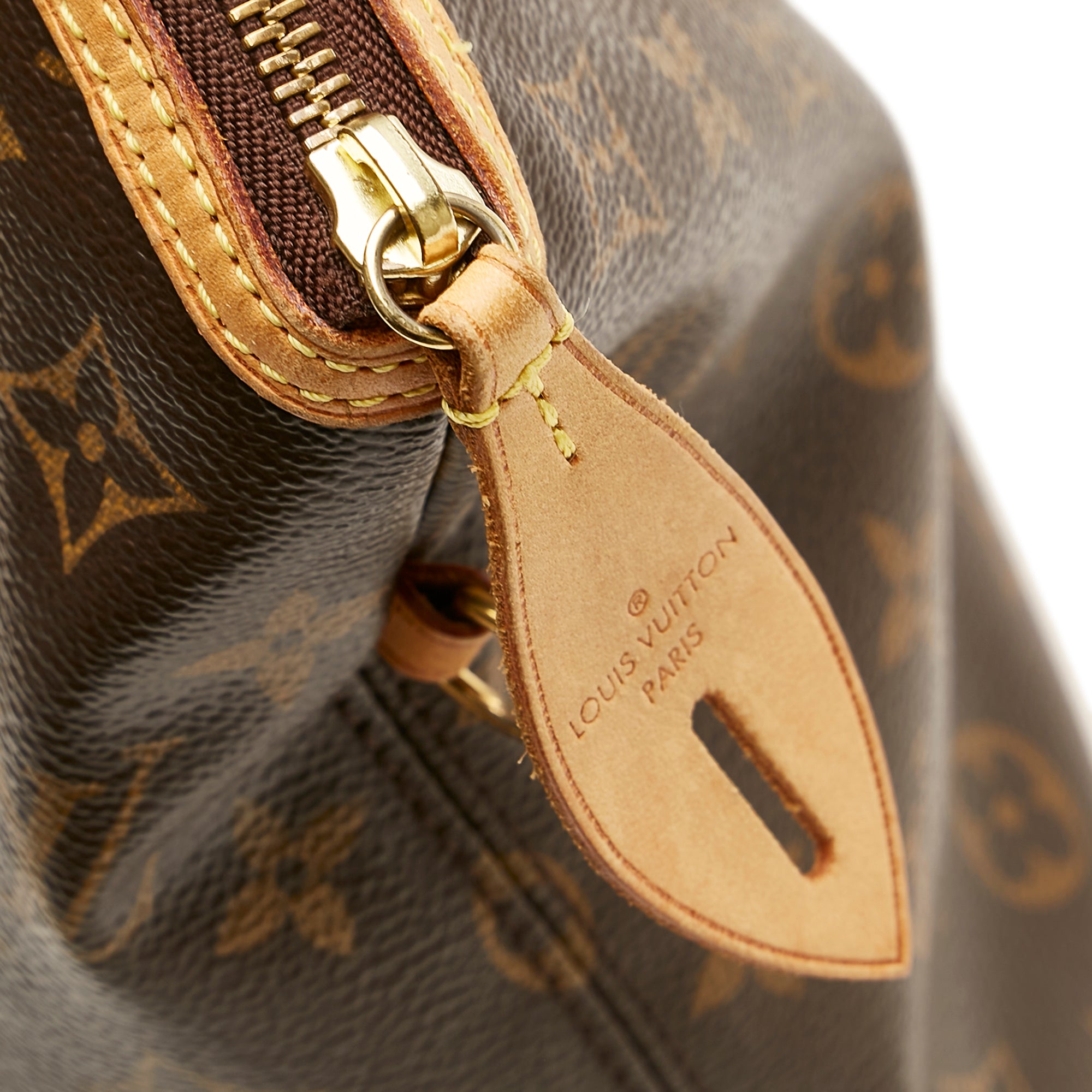 Lockit vertical leather handbag Louis Vuitton Brown in Leather