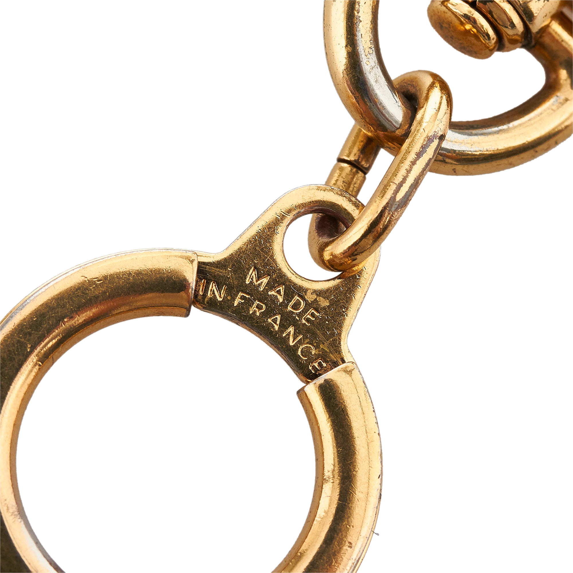 Louis Vuitton Goldtone Metal Bolt Key Ring - Yoogi's Closet