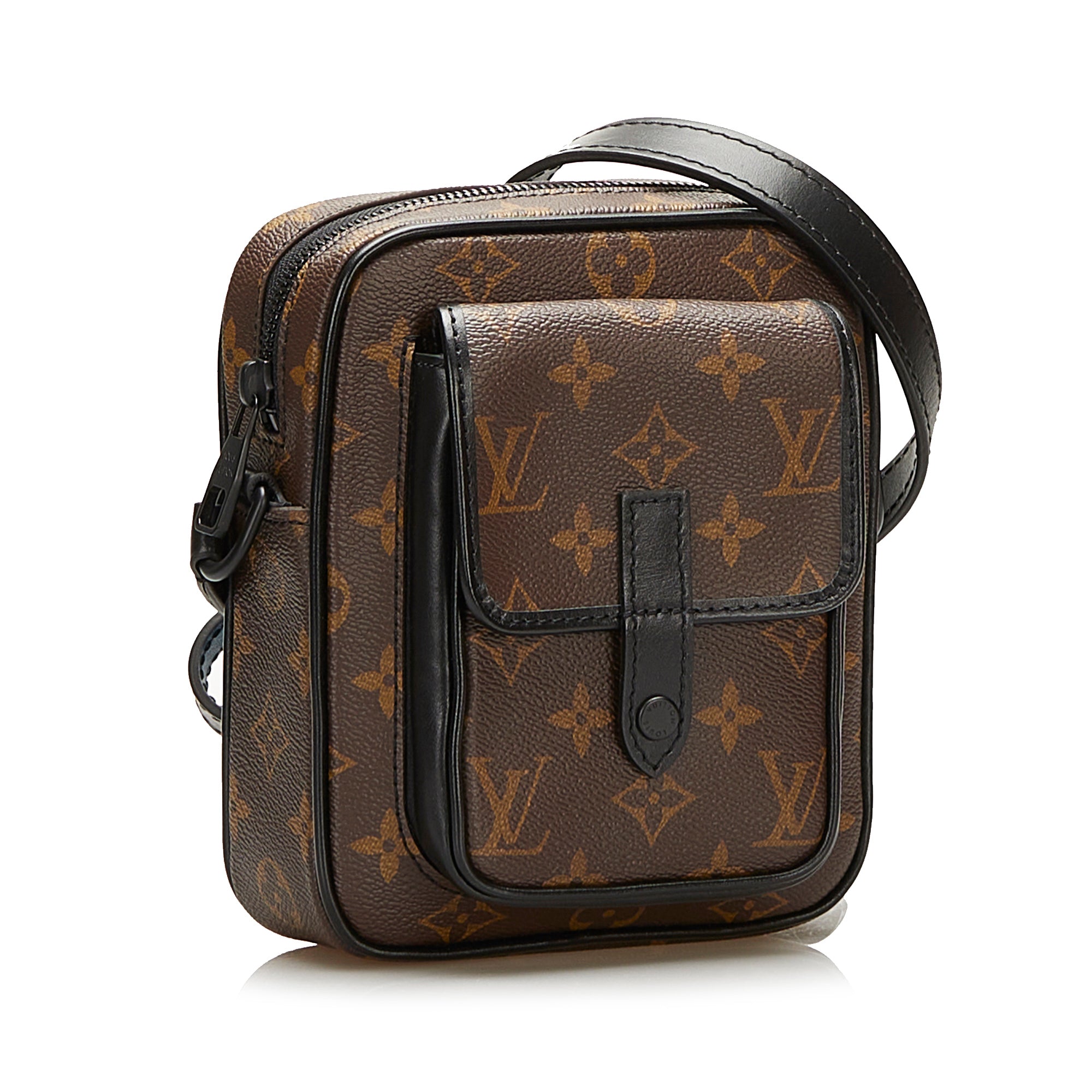 Brown Louis Vuitton Monogram Macassar Christopher Wearable Crossbody B –  Designer Revival