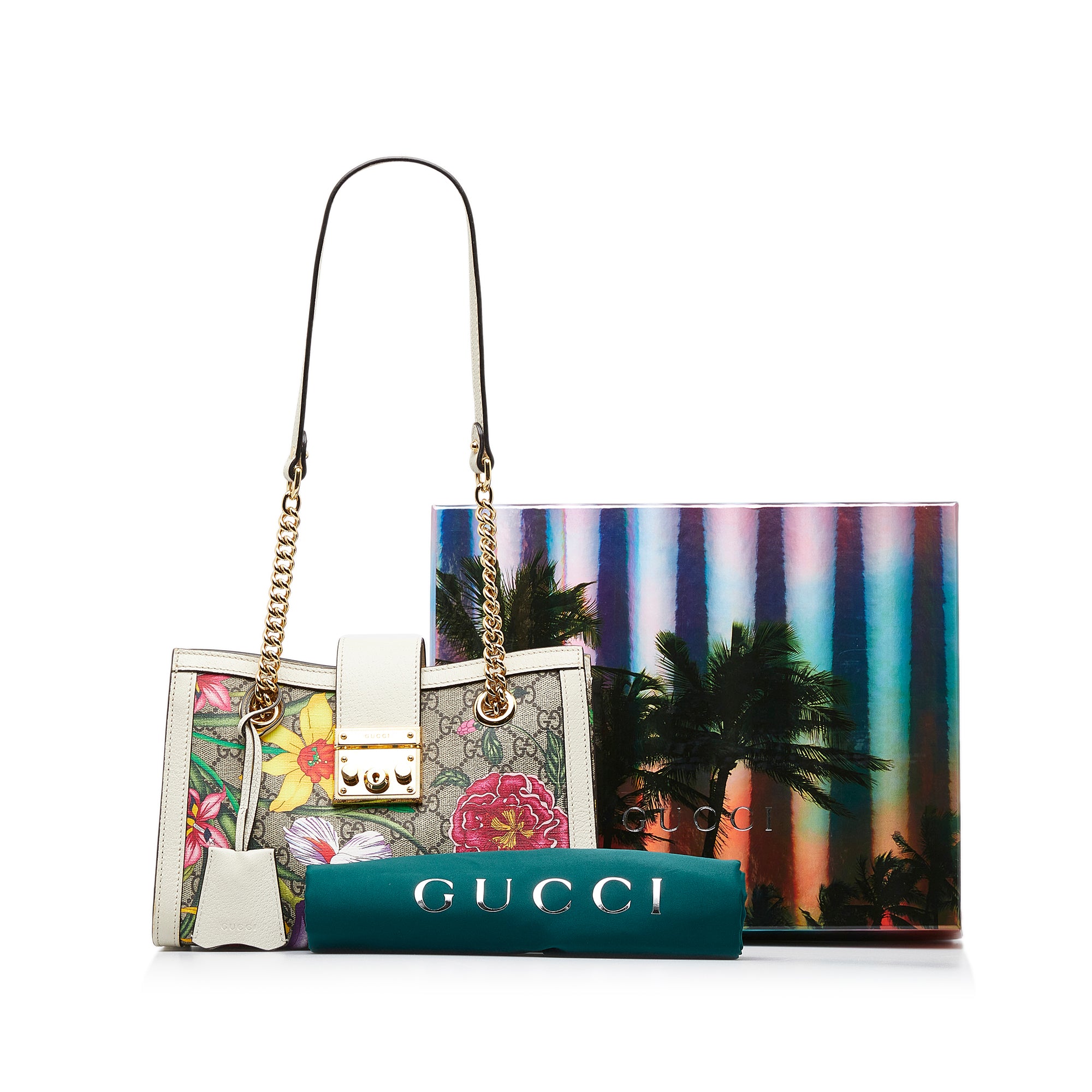 Gucci Padlock Medium GG Supreme Canvas Shoulder Bag (Varied Colors)
