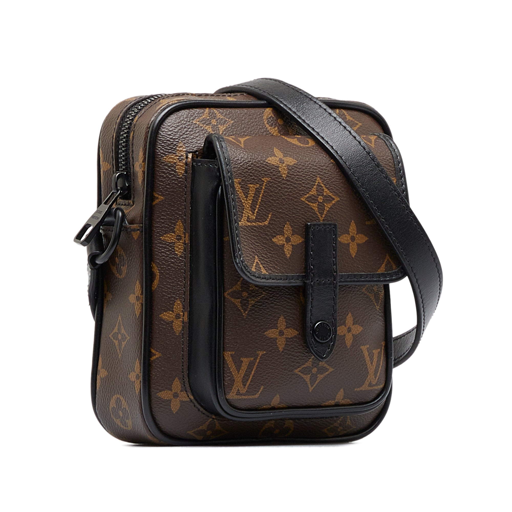 Brown Louis Vuitton Monogram Macassar Christopher Wearable Crossbody B –  Designer Revival