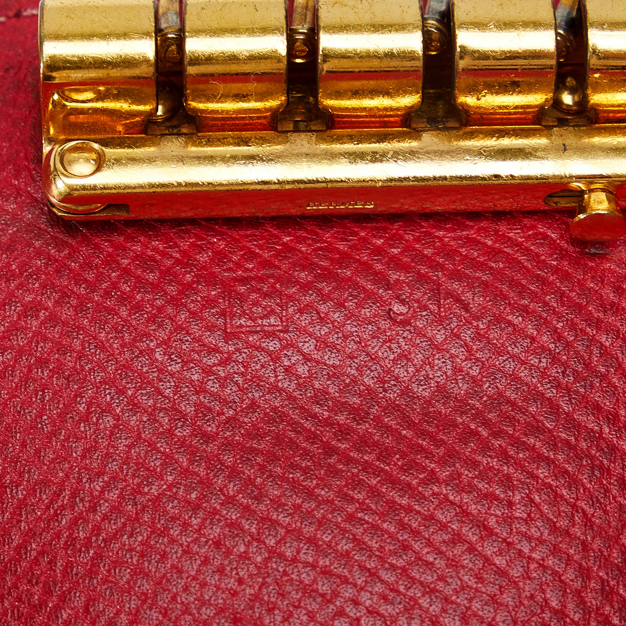 Red Hermes Leather Key Holder  hermes 1969 pre owned piano