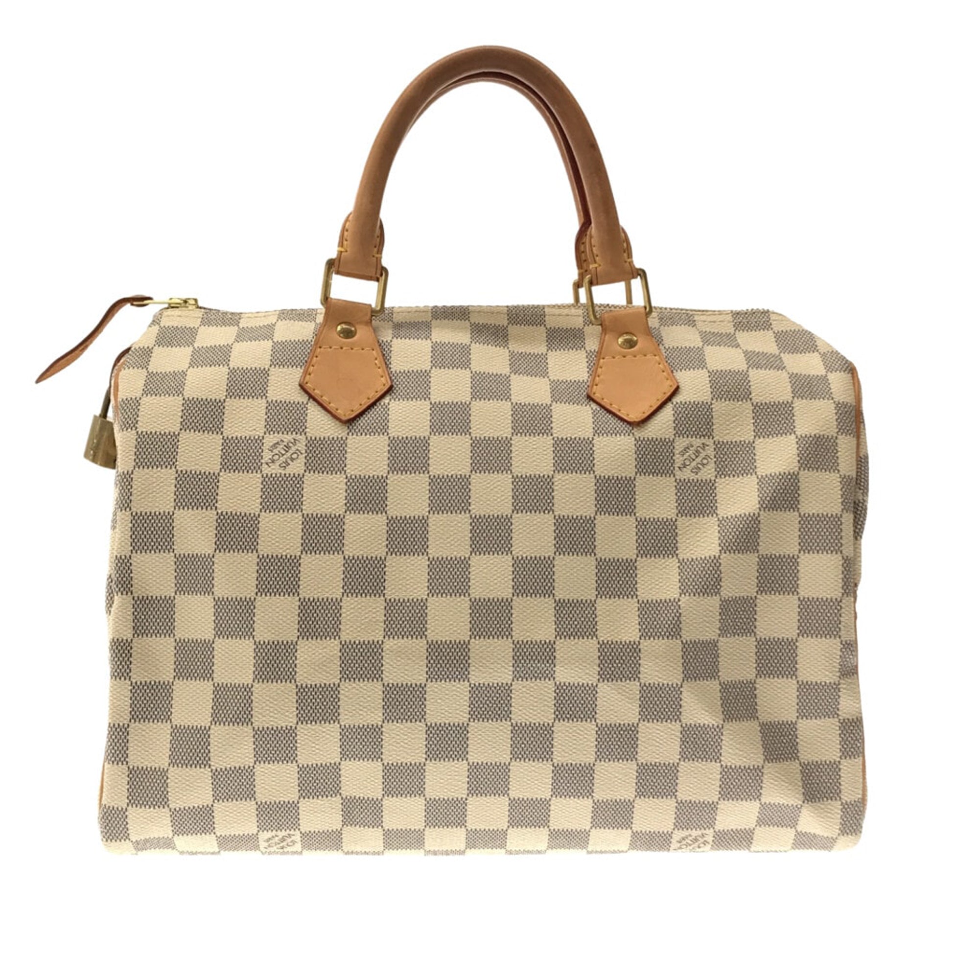 Louis Vuitton - Authenticated Speedy Handbag - Cloth Beige for Women, Good Condition