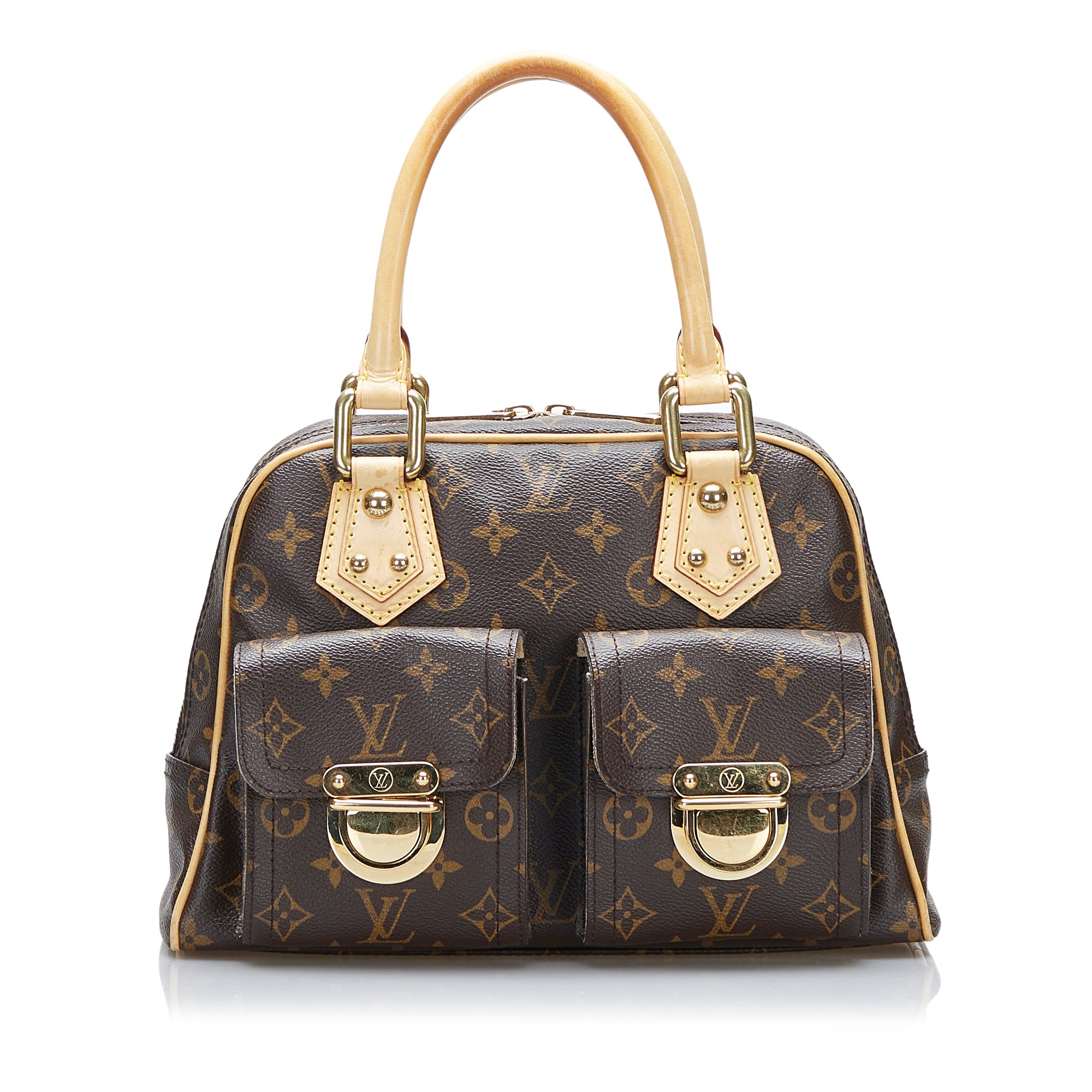 Brown Louis Vuitton Malletage Pochette Flap Bag, Cra-wallonieShops Revival