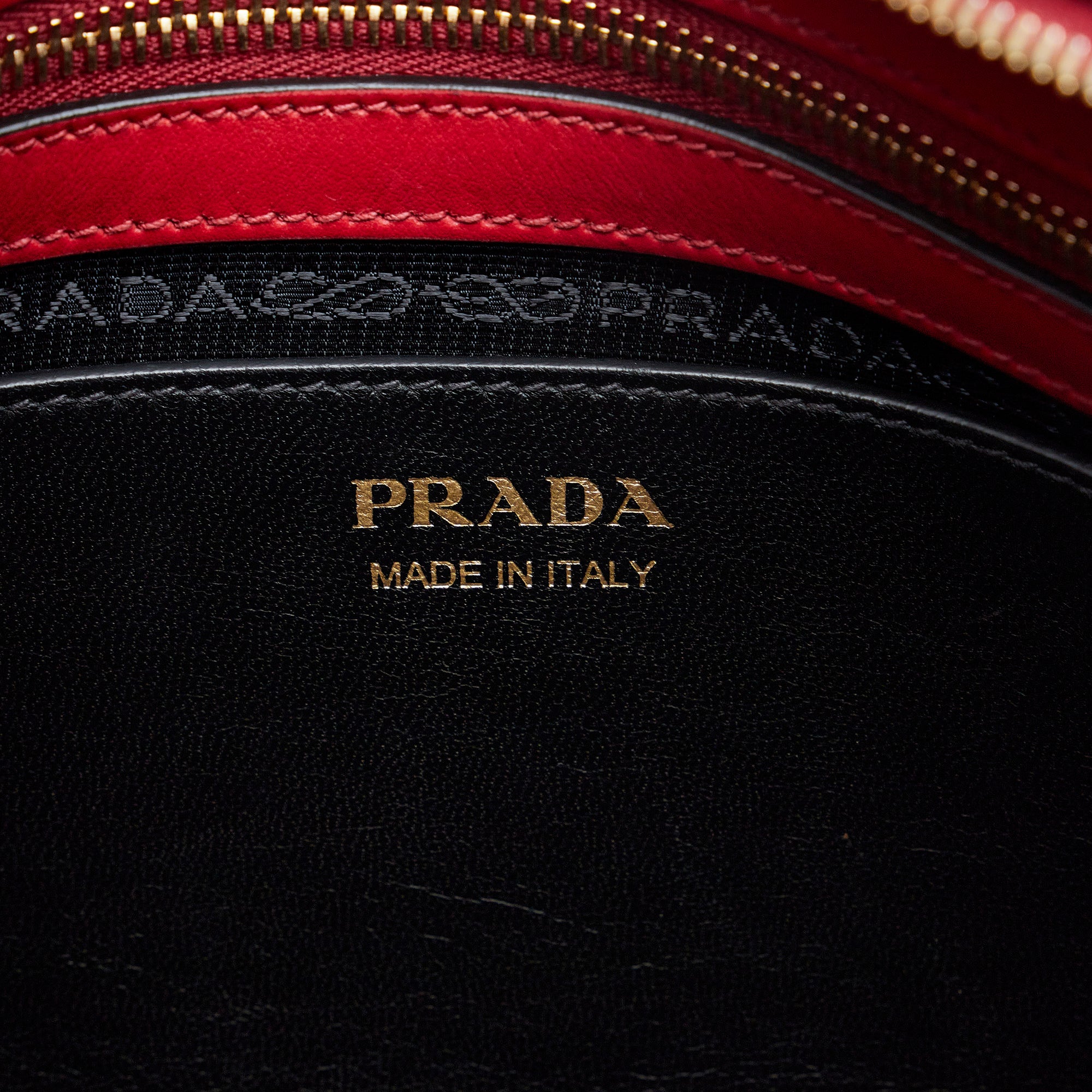Prada Red/Black Saffiano and City Calf Leather Esplanade Tote Bag 1BA046 -  Yoogi's Closet
