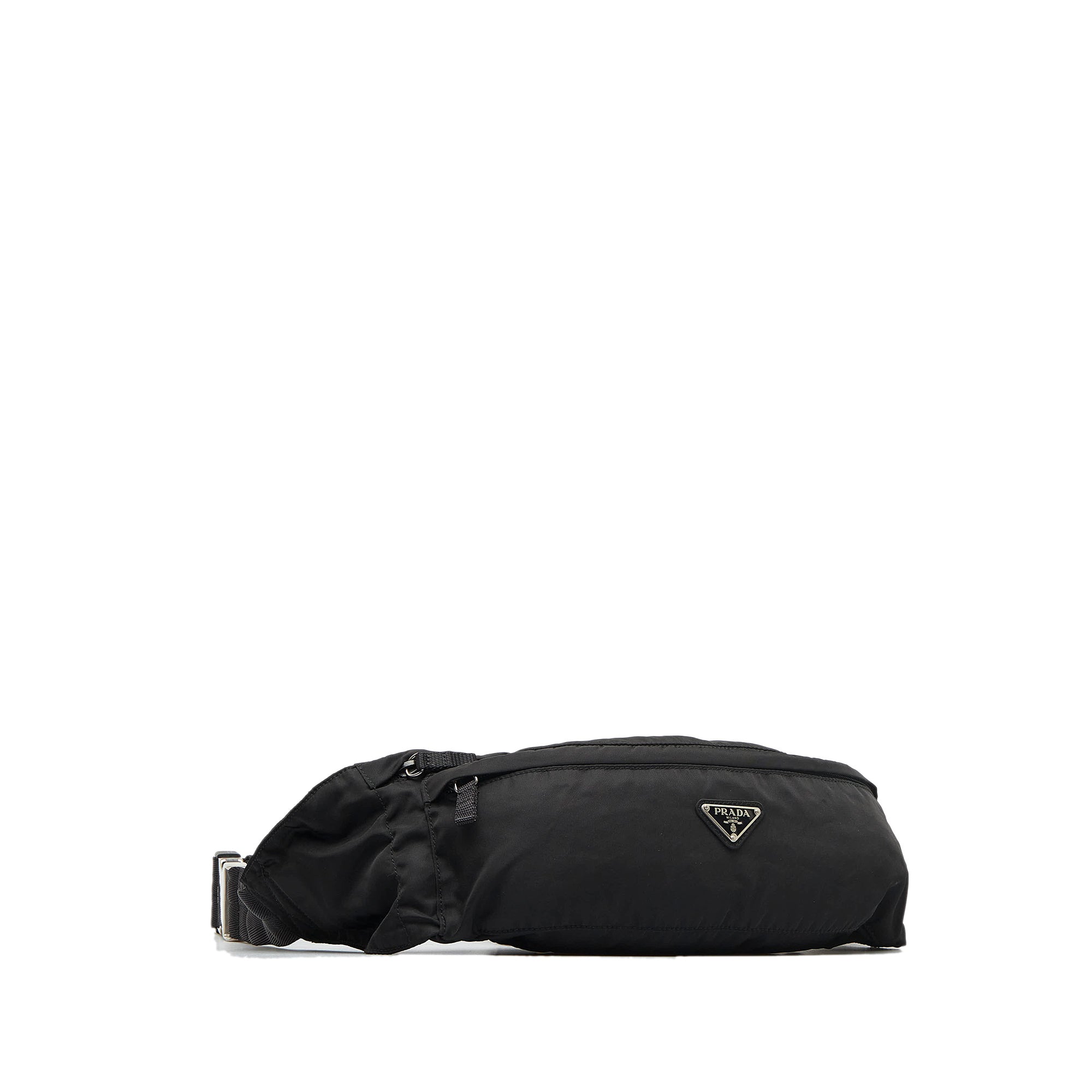 Black Prada Tessuto Belt Bag – Designer Revival