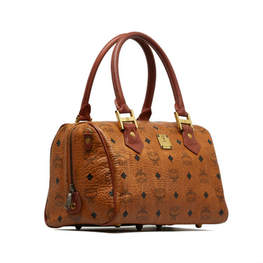 Brown MCM Visetos Patricia Crossbody Bag – Designer Revival