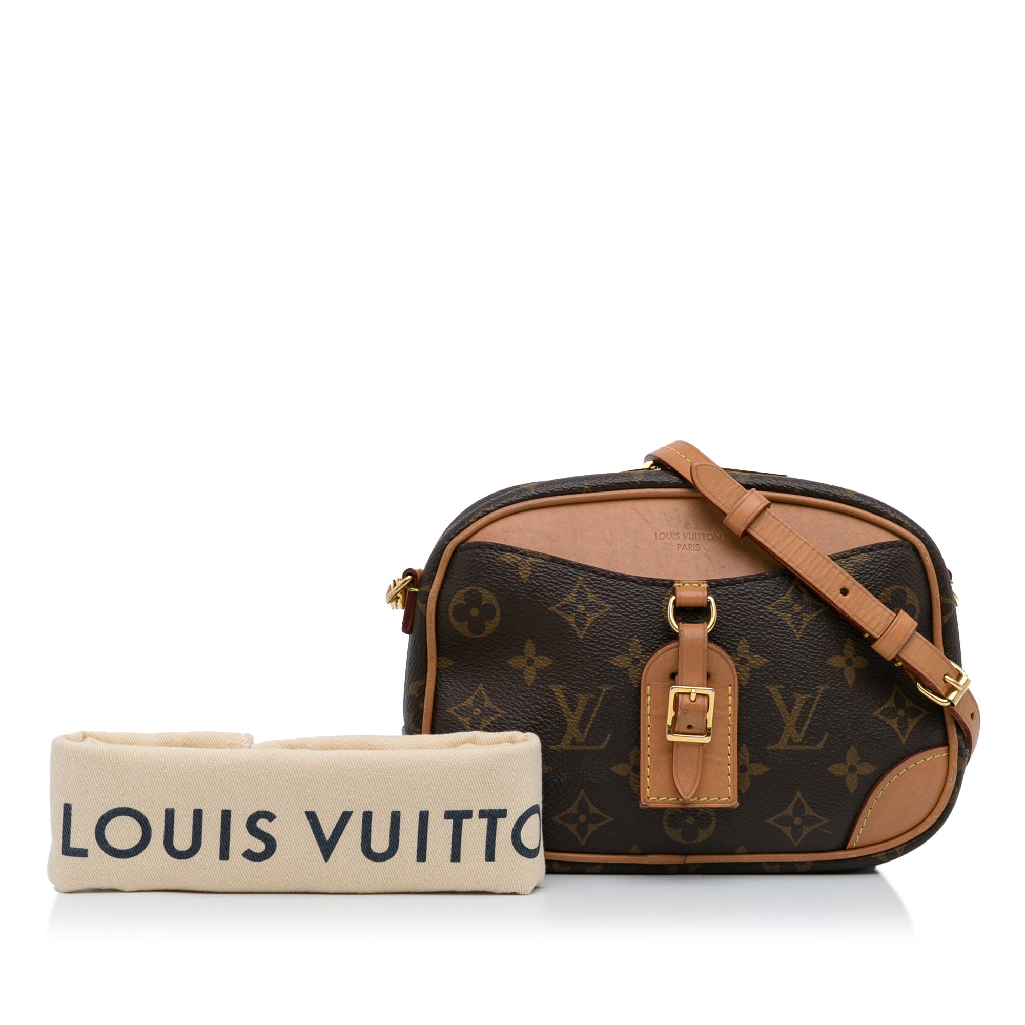 Brown Louis Vuitton Monogram Deauville Handbag, AmaflightschoolShops  Revival