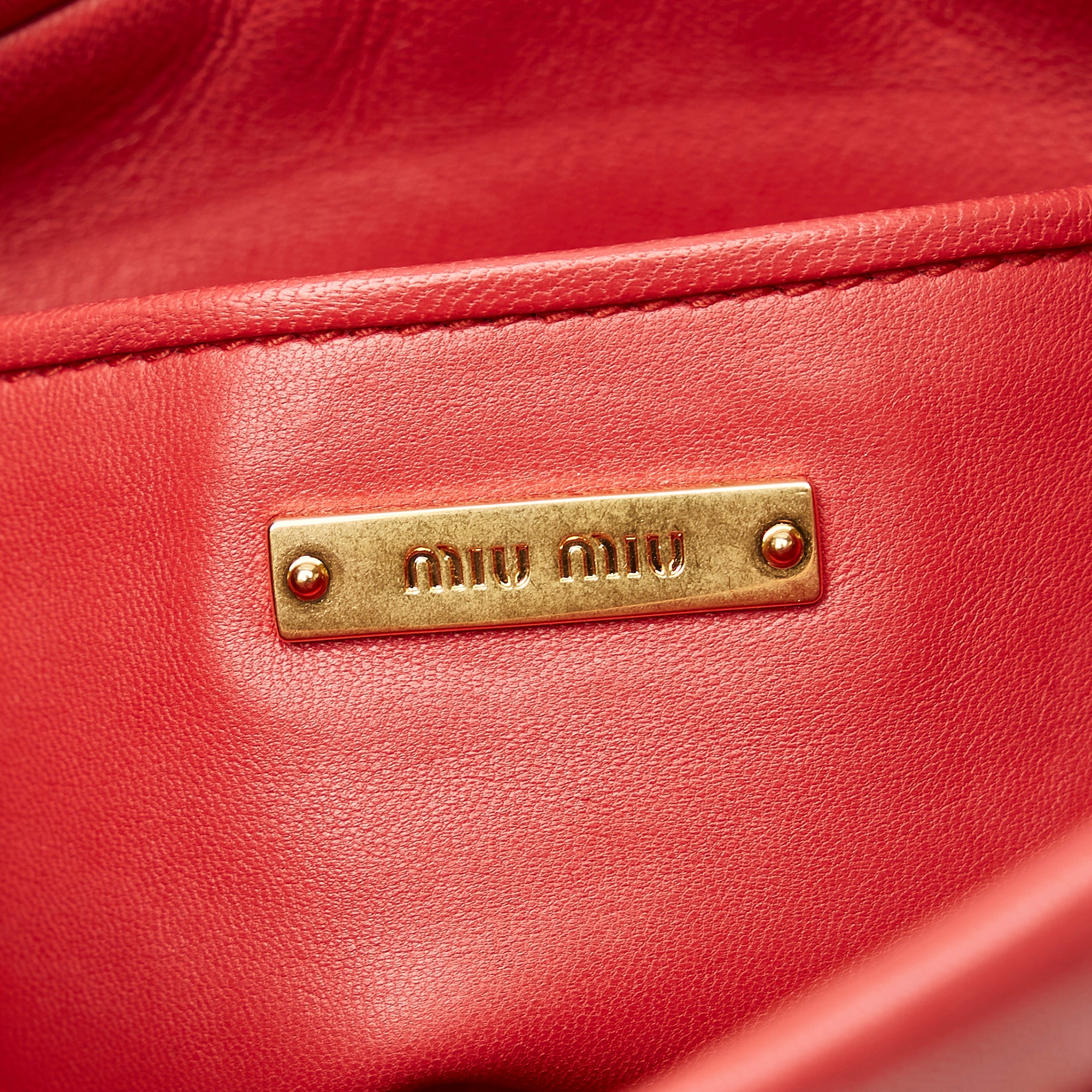 Miu Miu, Bags, Miu Miu Red Velvet Coin Mini Pouch