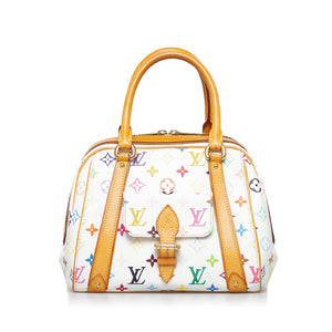 White Louis Vuitton Damier Azur Speedy 30 Boston Bag – Designer Revival