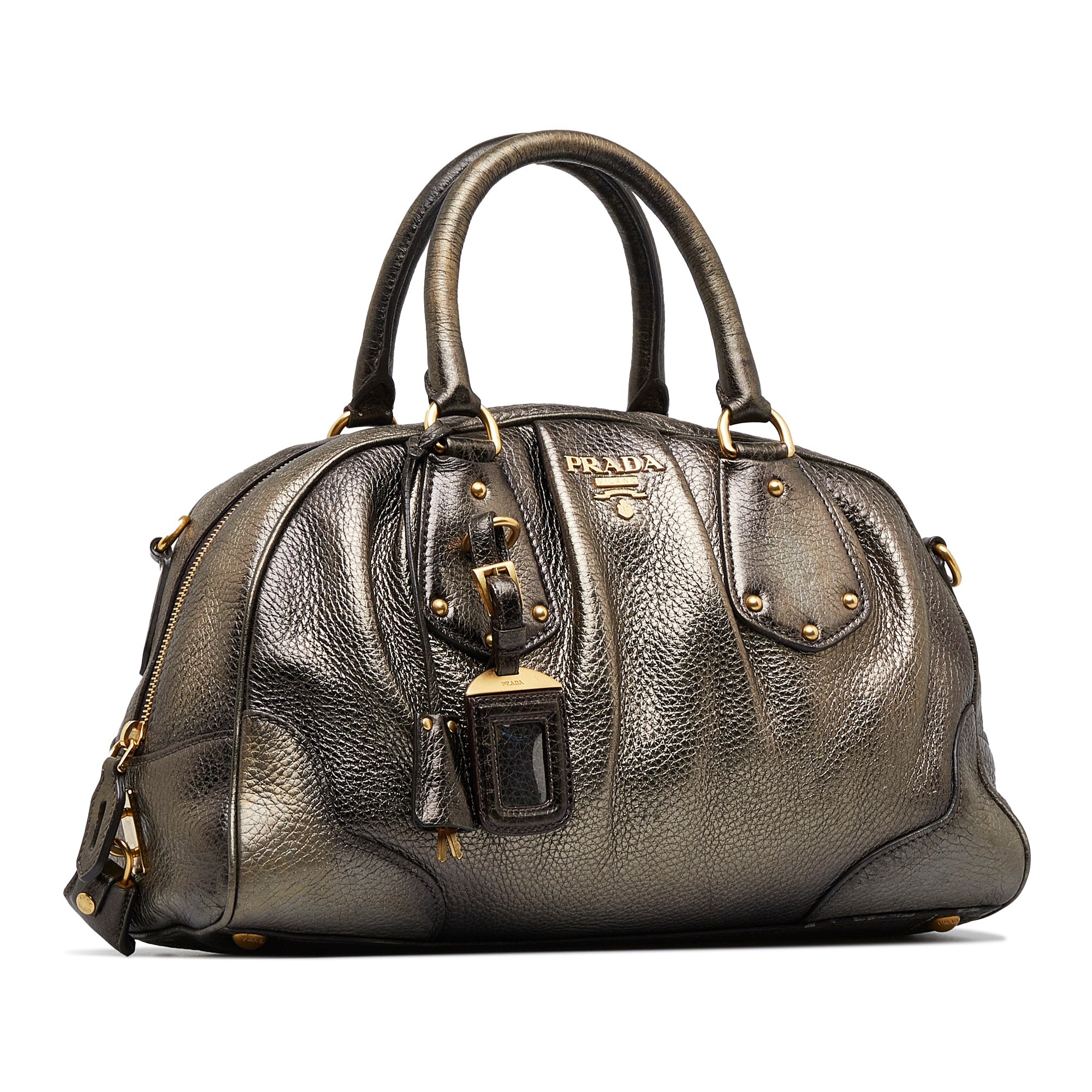 Prada Cervo Antik Bowler Bag